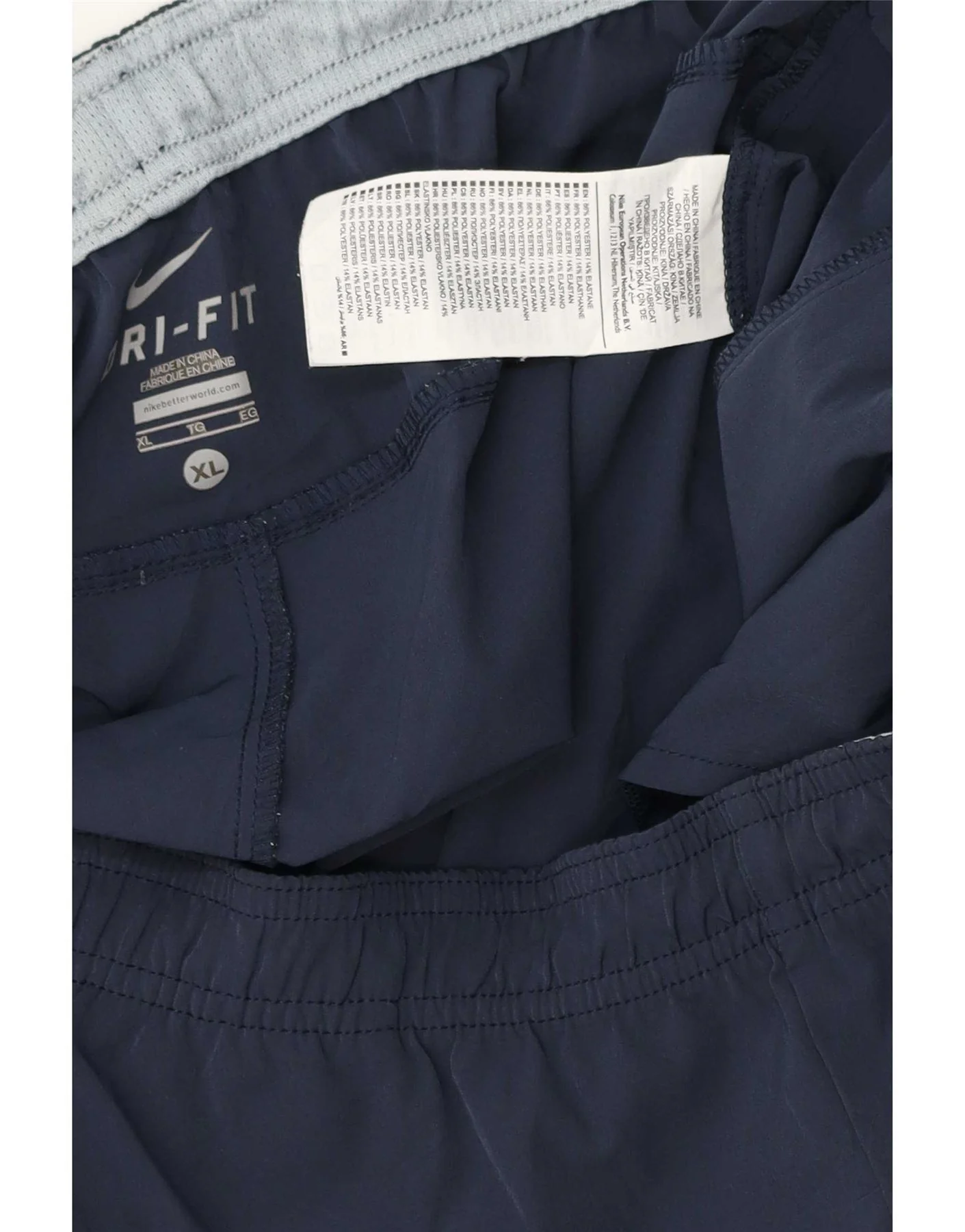 Nike Mens Sport Shorts XL Navy Blue Polyester - Image 3