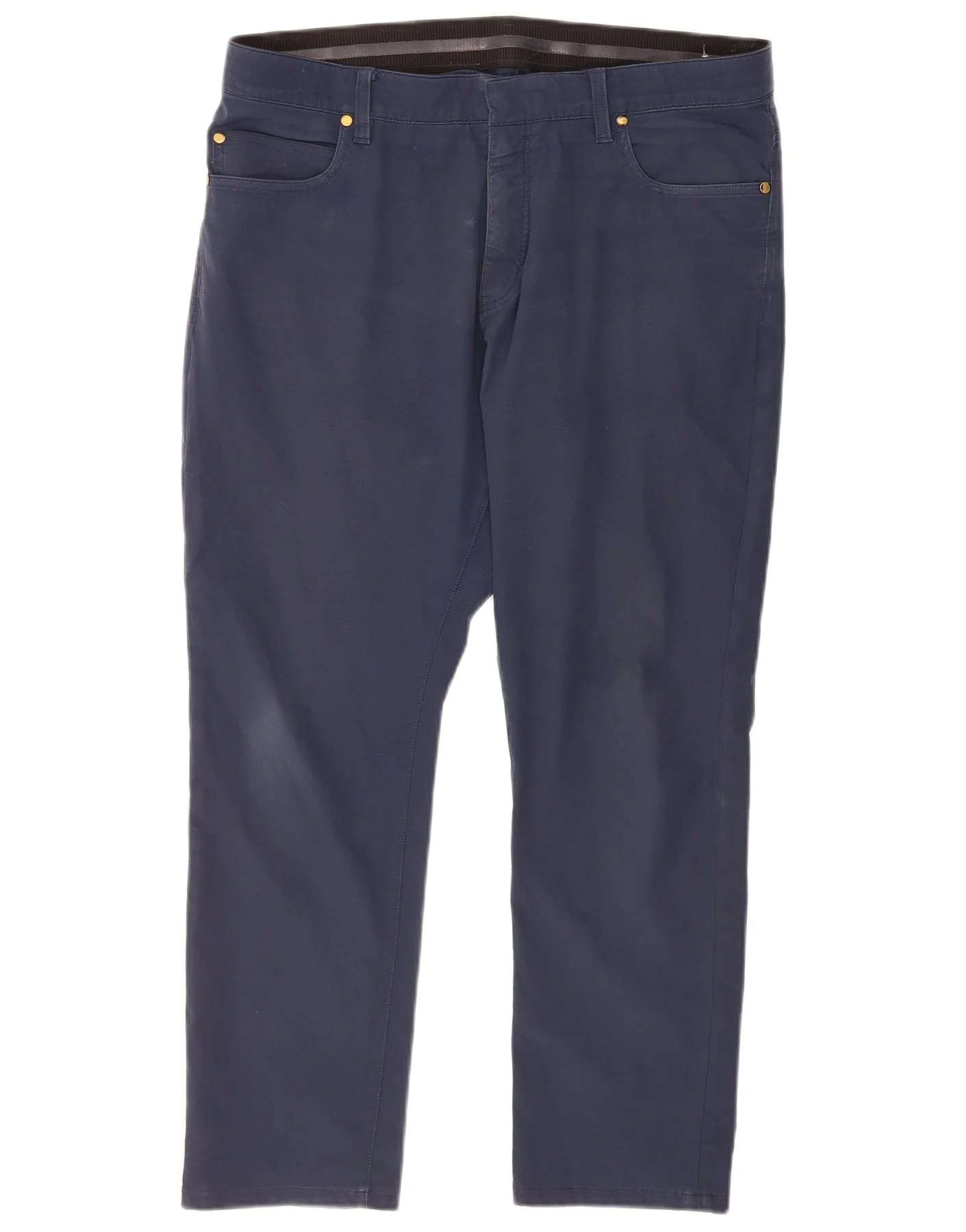 Nike Mens Straight Casual Trousers W36 L27 Navy Blue Polyester