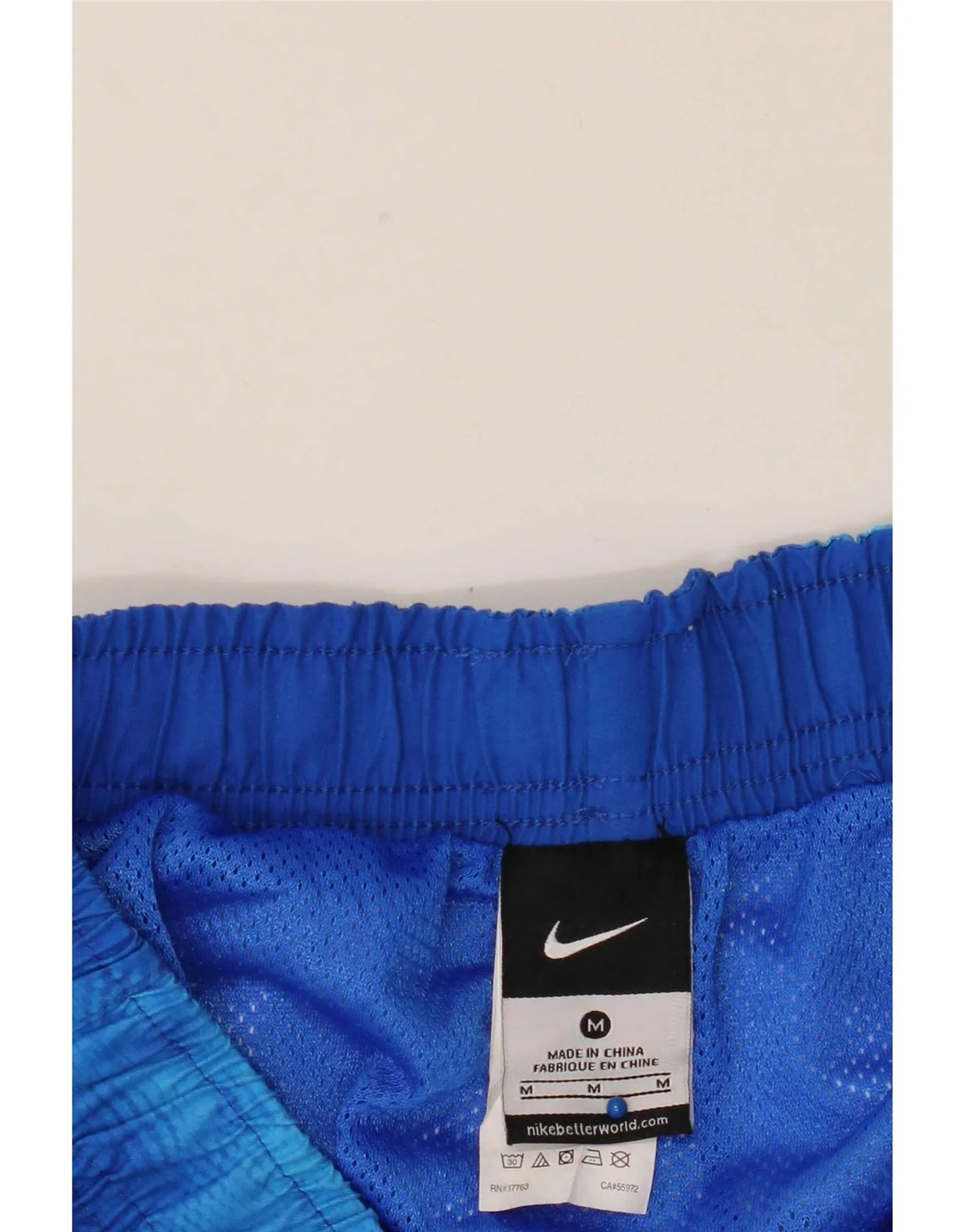 Nike Mens Swimming Shorts Medium Blue Tie Dye Polyester - Image 4