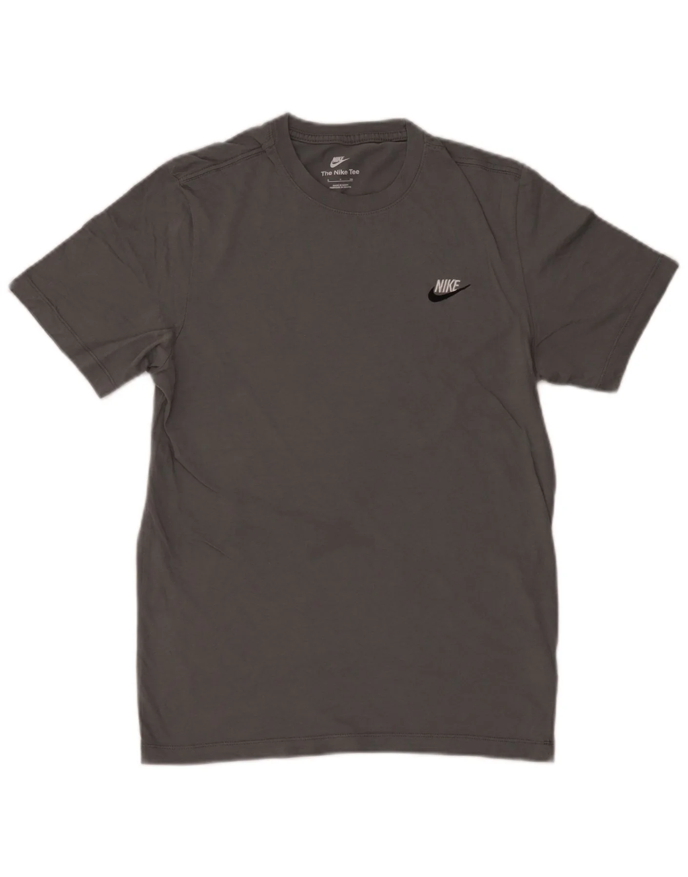 Nike Mens T-Shirt Top Small Grey Cotton