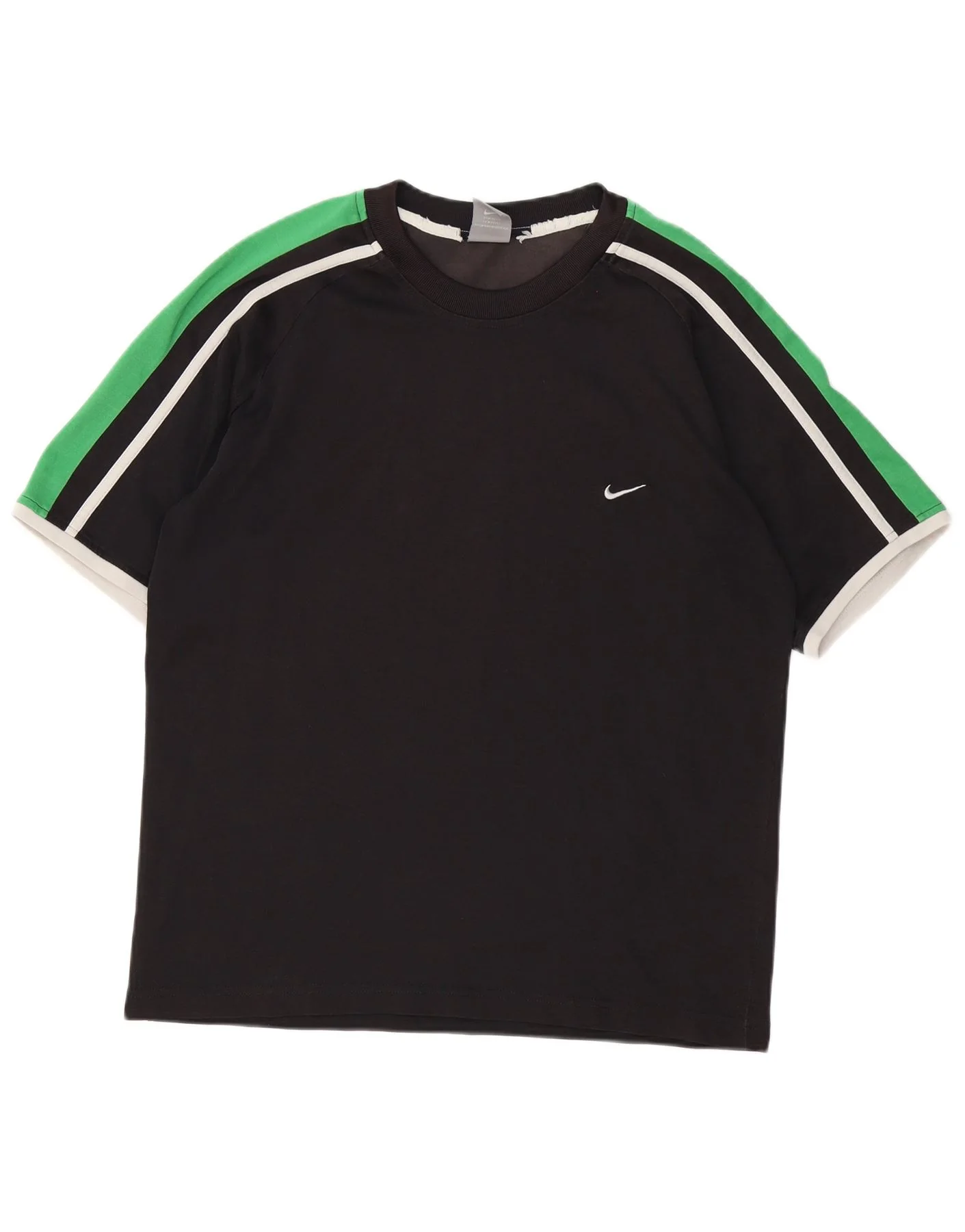 Nike Mens T-Shirt Top UK 42/44 Large Black Colourblock