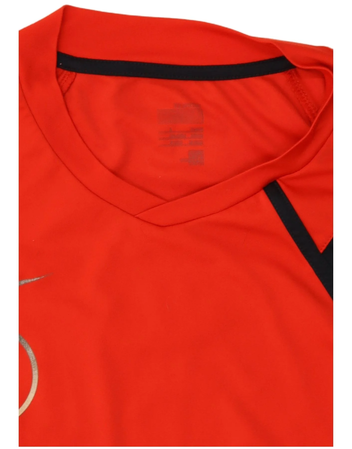 Nike Mens T-Shirt Top UK 42/44 Large Red Colourblock - Image 3