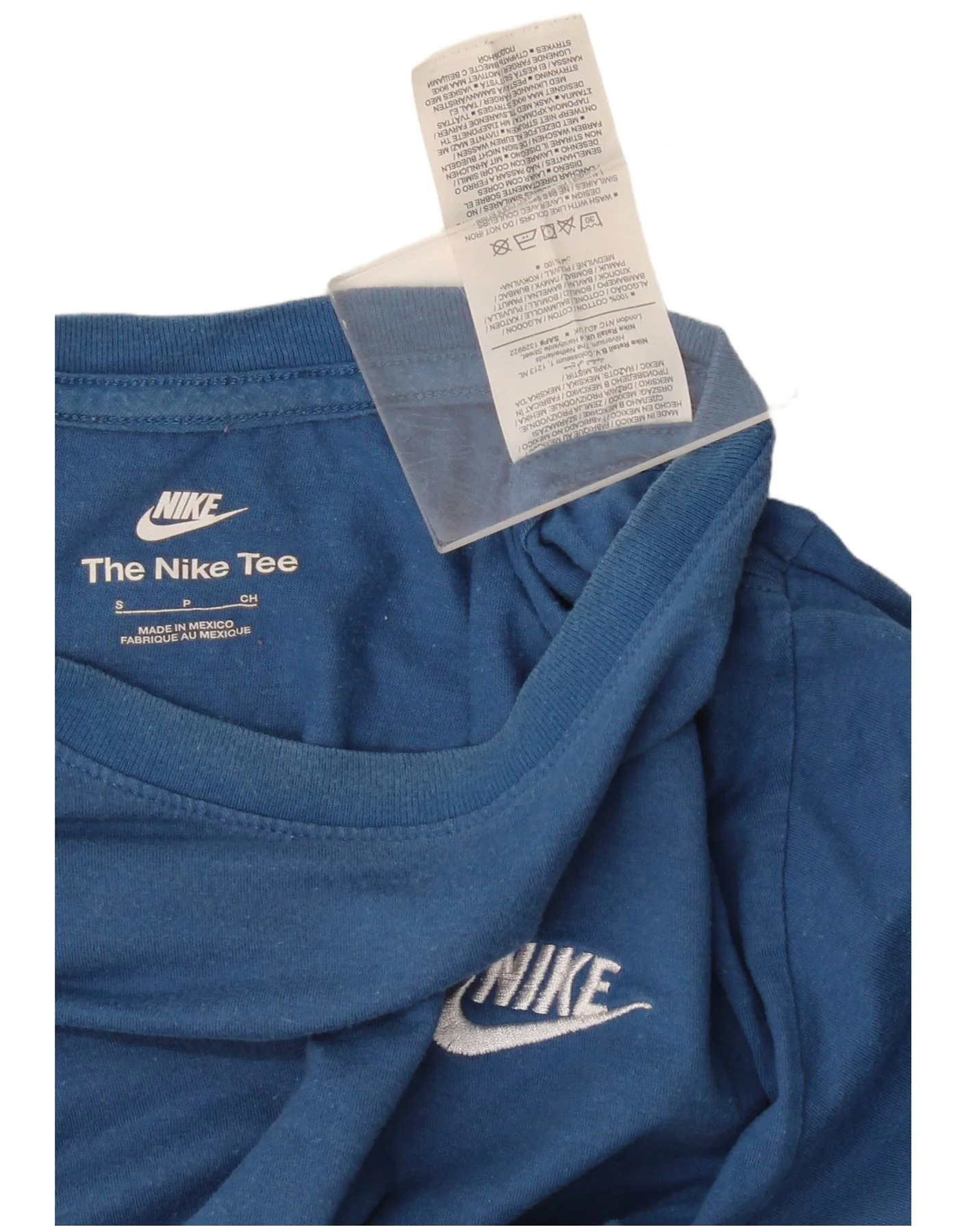 Nike Mens The Tee T-Shirt Top Small Blue Cotton - Image 3