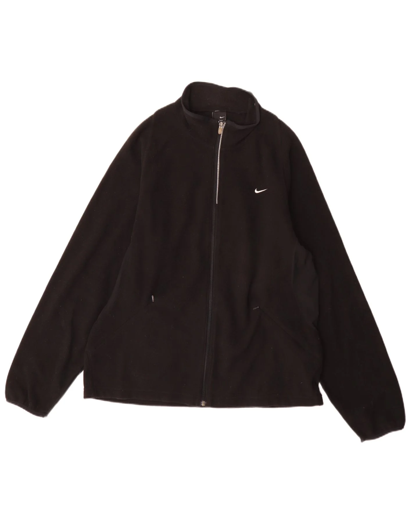 Nike Mens Therma-Fit Fleece Jacket UK 42/44 Large Black Polyester Sports