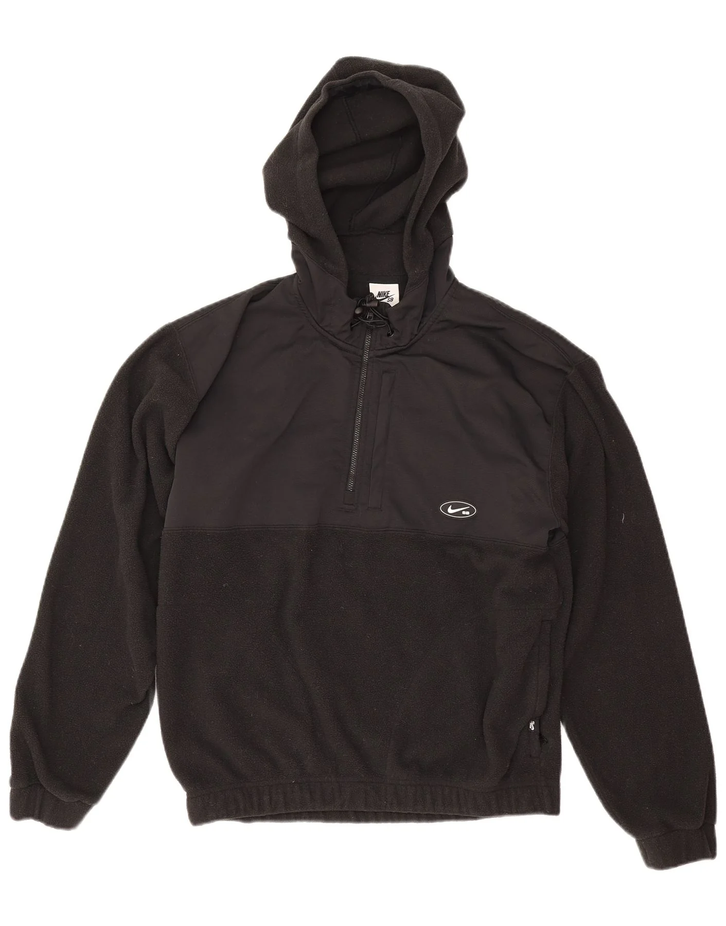 Nike Mens Therma-Fit Hooded Fleece Jumper XS Black Polyester