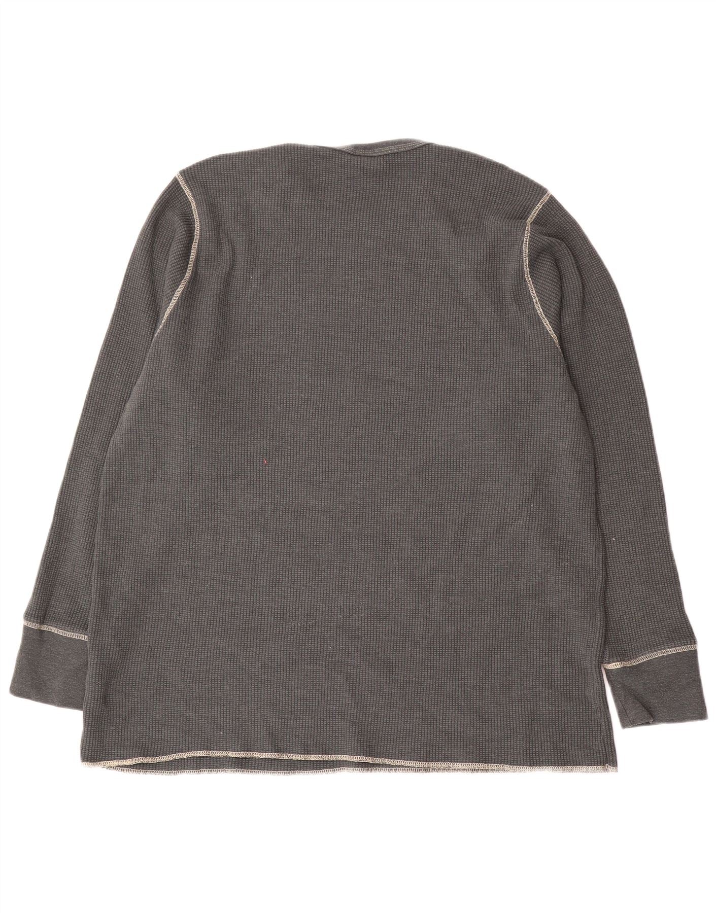 Nike Mens Top Long Sleeve 3XL Grey Cotton - Image 2