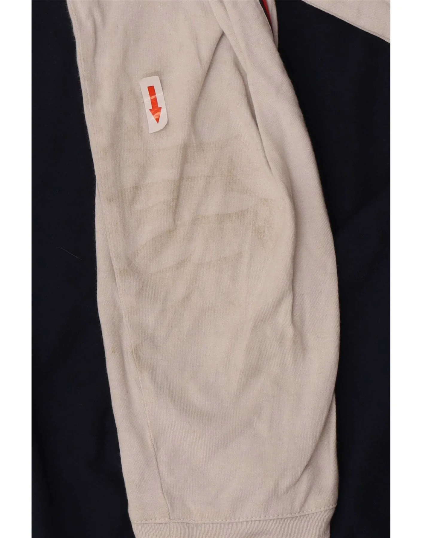 Nike Mens Top Long Sleeve UK 42/44 Large Navy Blue Colourblock - Image 3