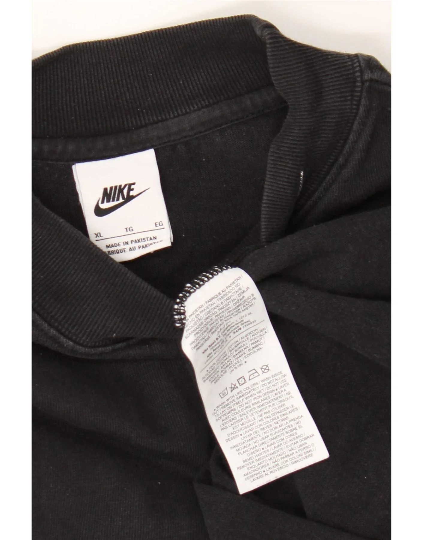 Nike Mens Top Long Sleeve XL Black Cotton - Image 3