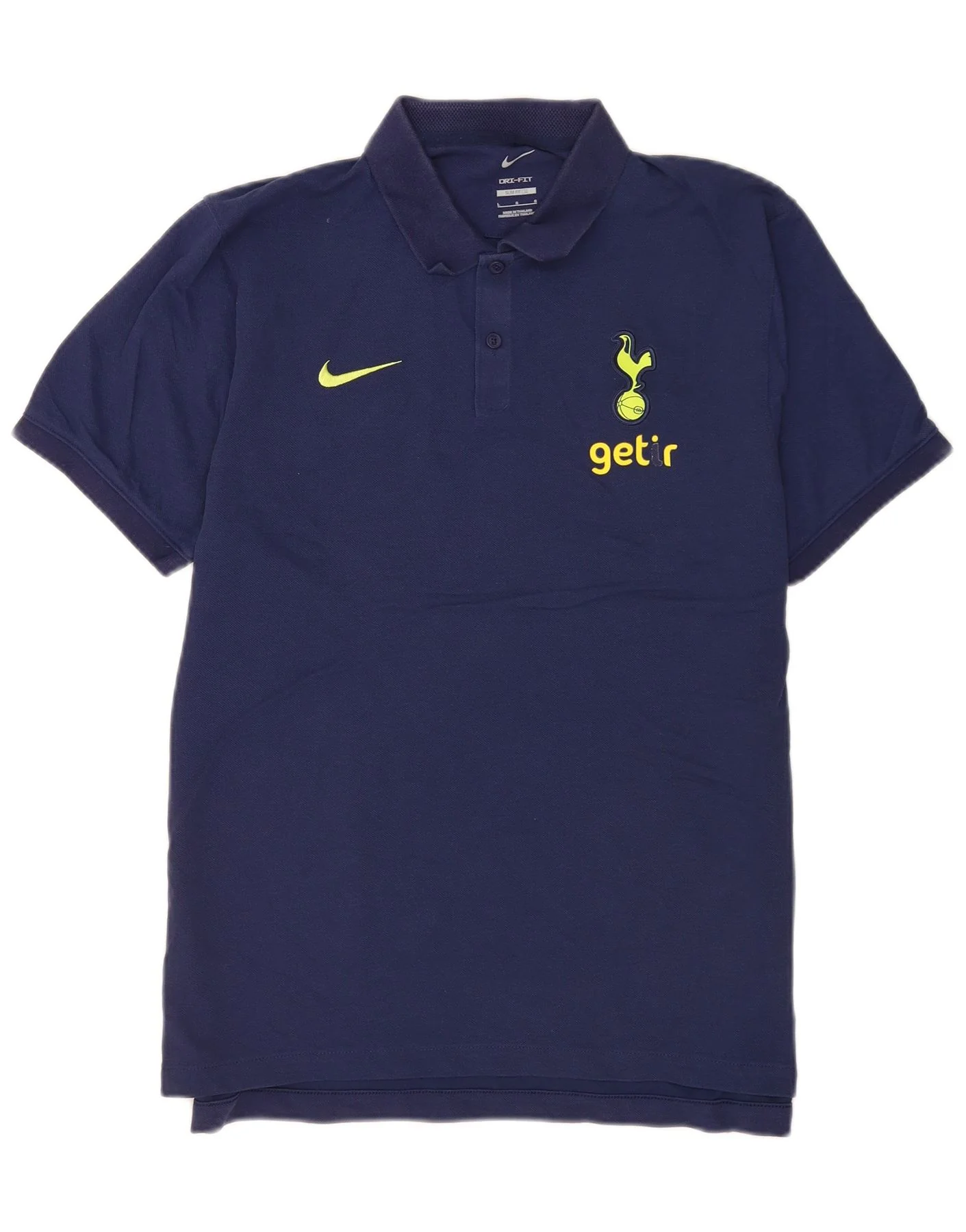 Nike Mens Tottenham Hotspur Graphic Slim Fit Polo Shirt Large Navy Blue