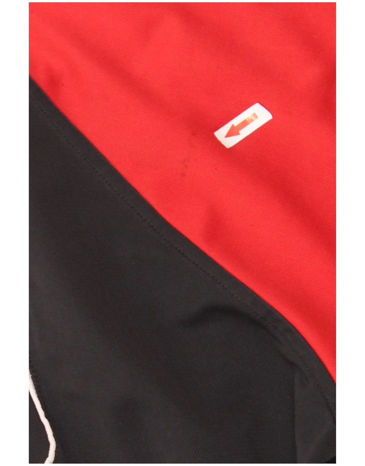 Nike Mens Tracksuit Top Jacket UK 35/37 Small Red Colourblock Polyester - Image 3