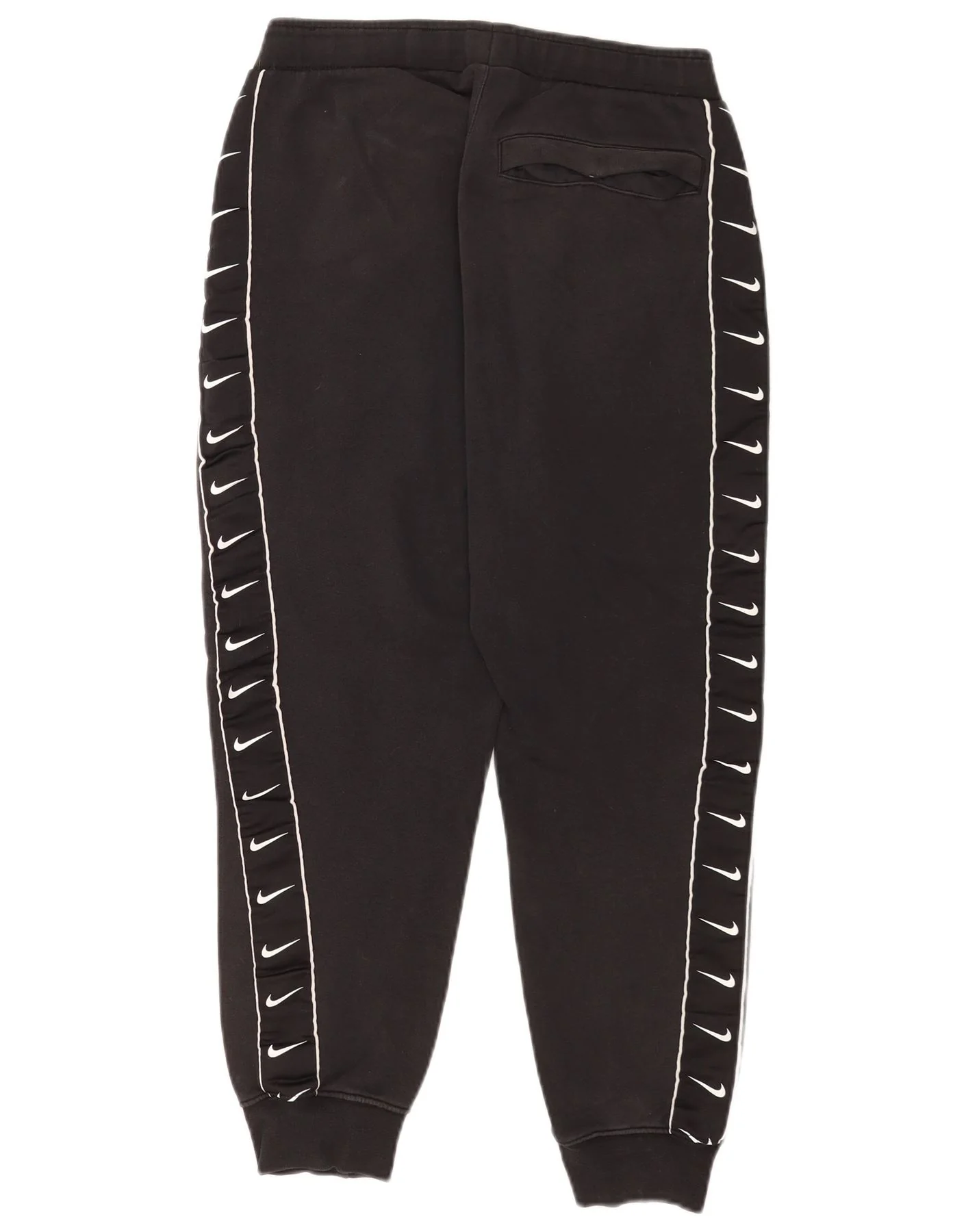 Nike Mens Tracksuit Trousers Joggers Small Black Colourblock Cotton Sports - Image 2