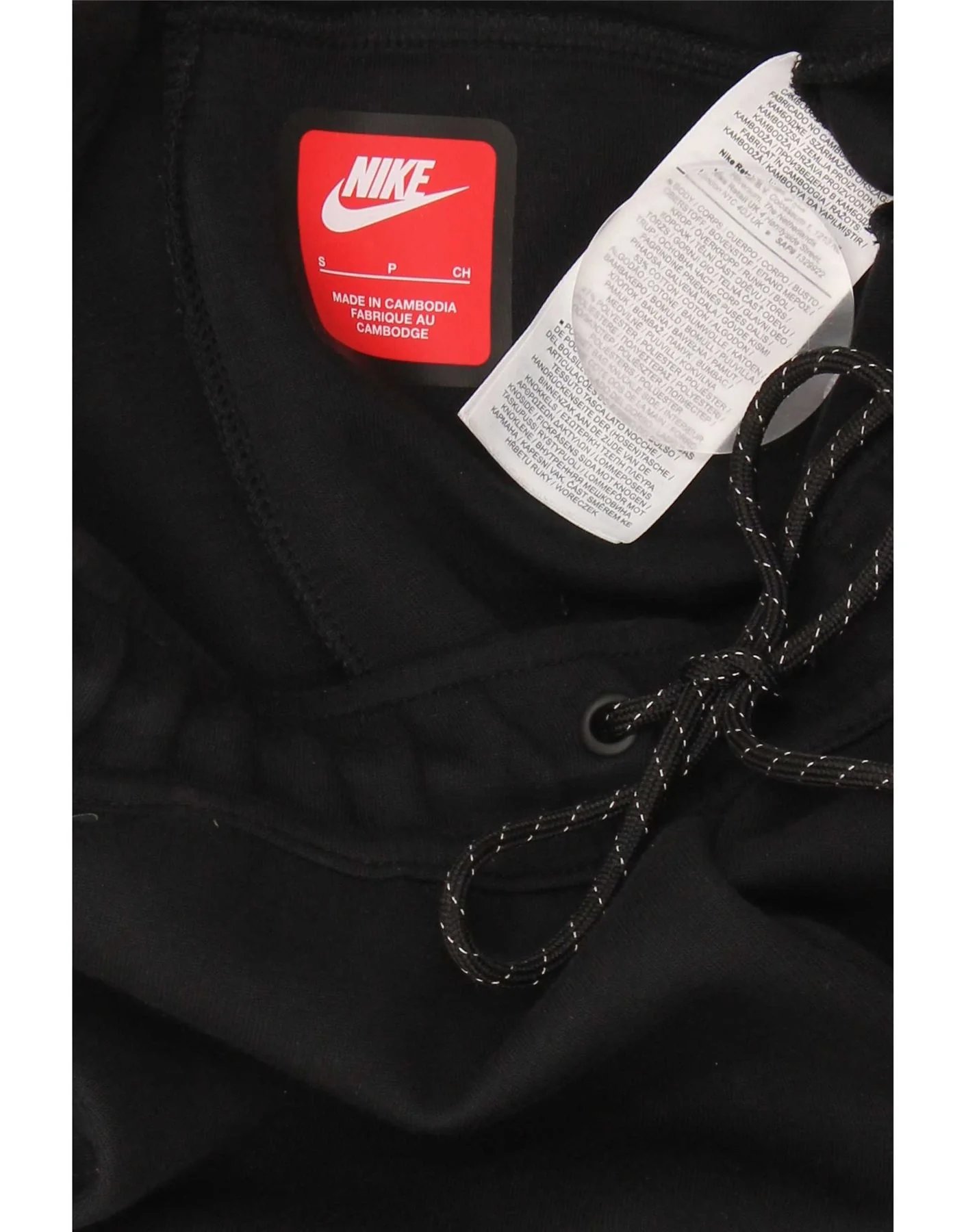 Nike Mens Tracksuit Trousers Joggers Small Black Cotton - Image 3