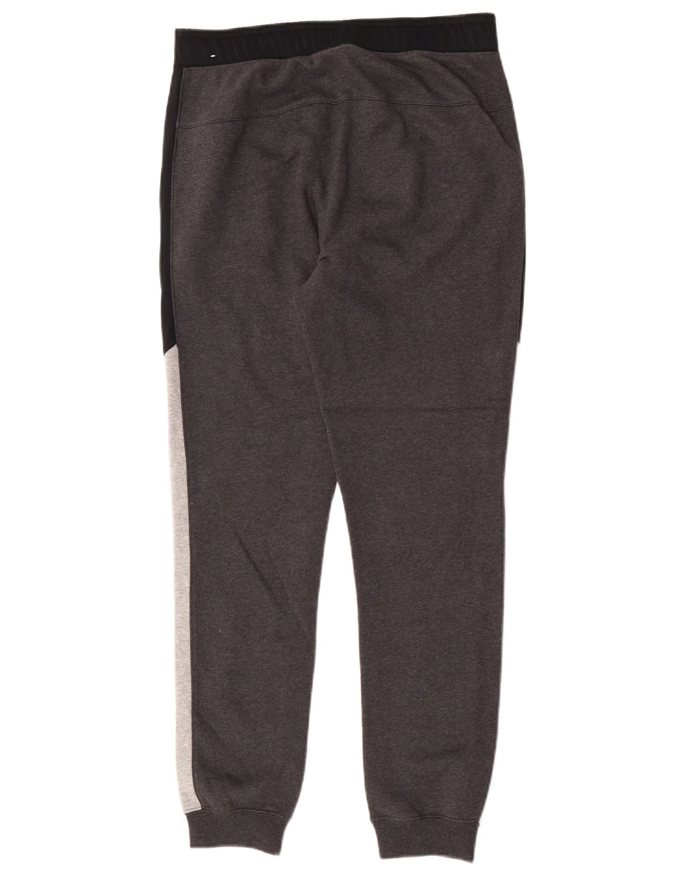 Nike Mens Tracksuit Trousers Joggers Small Grey Colourblock Cotton - Image 2
