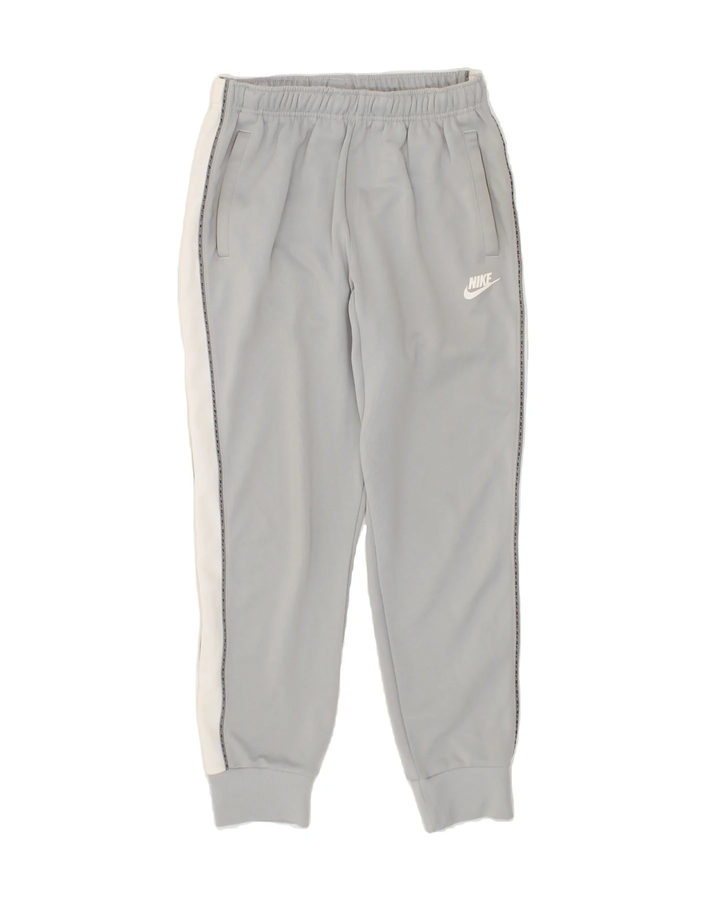 NIKE Mens Tracksuit Trousers Joggers Small  Grey Colourblock Polyester