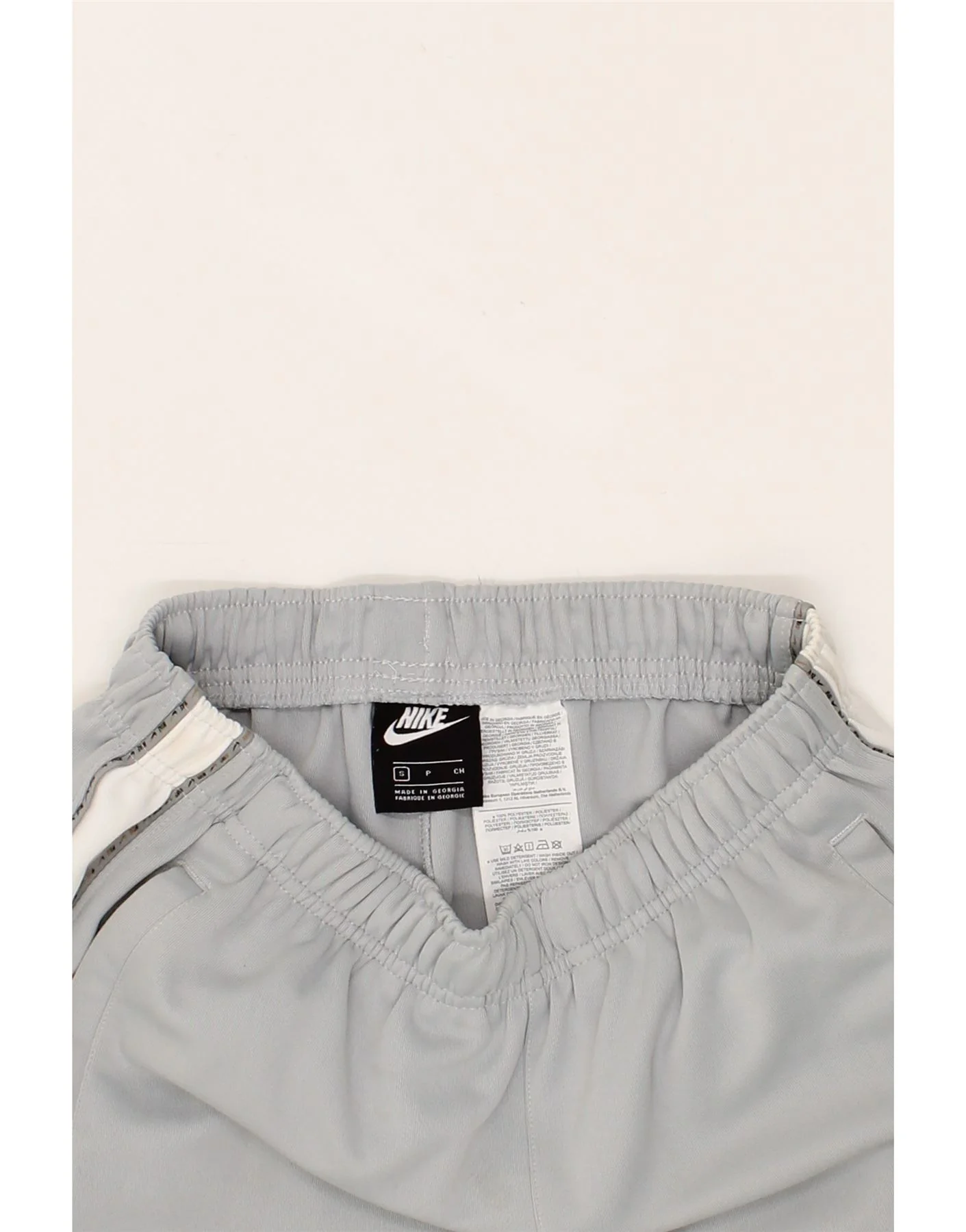 NIKE Mens Tracksuit Trousers Joggers Small  Grey Colourblock Polyester - Image 5