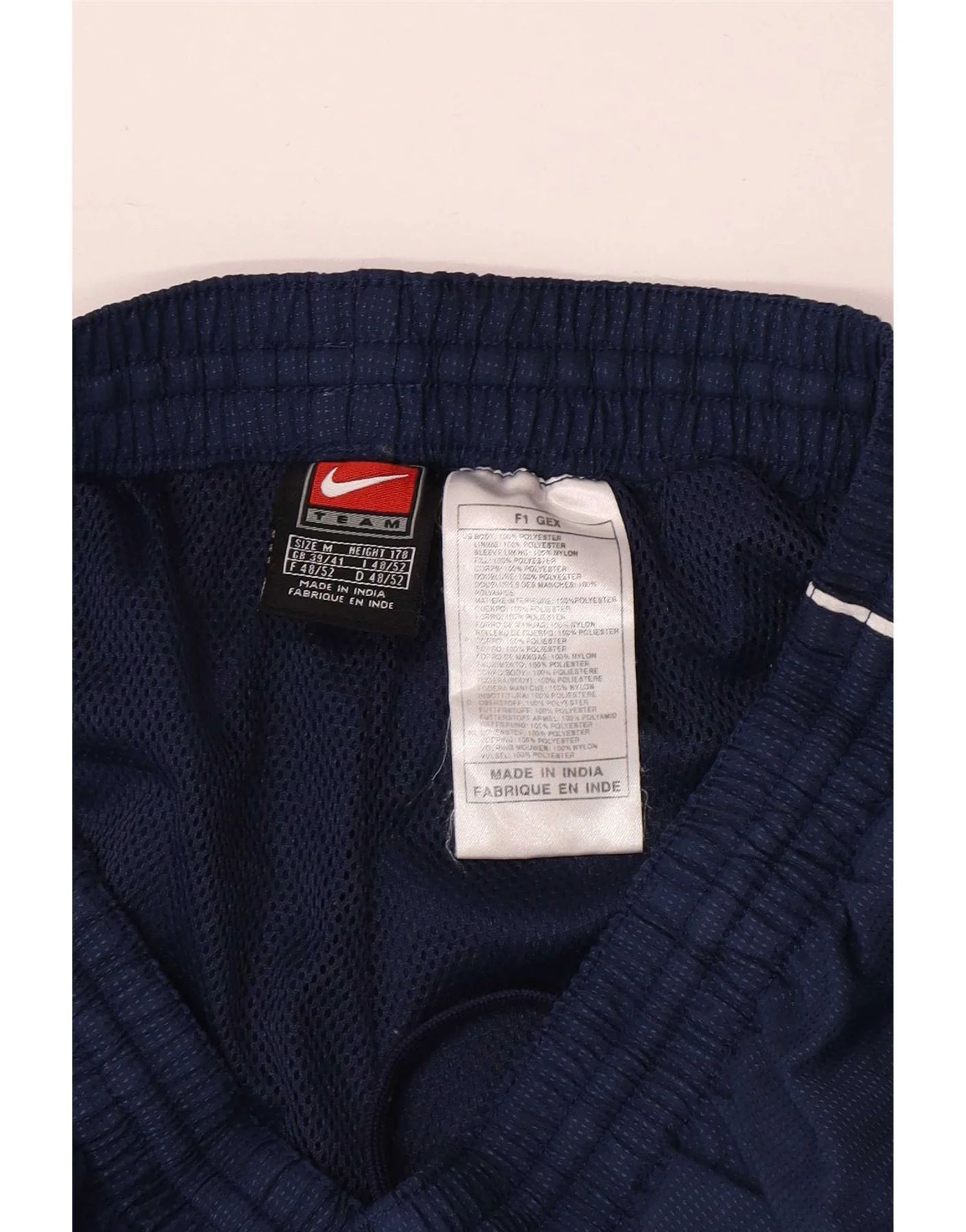 Nike Mens Tracksuit Trousers Joggers UK 39/41 Medium Navy Blue Polyester - Image 6