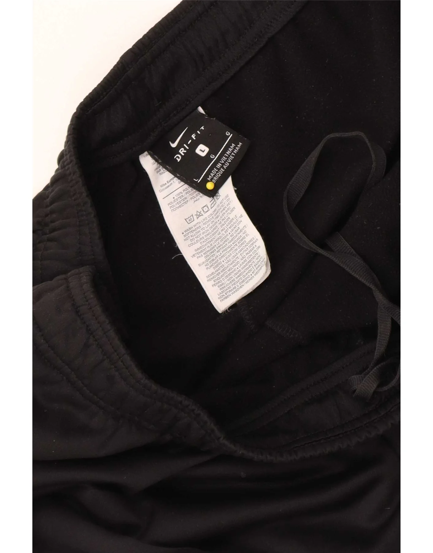 Nike Mens Tracksuit Trousers Large Black Polyester - Image 3