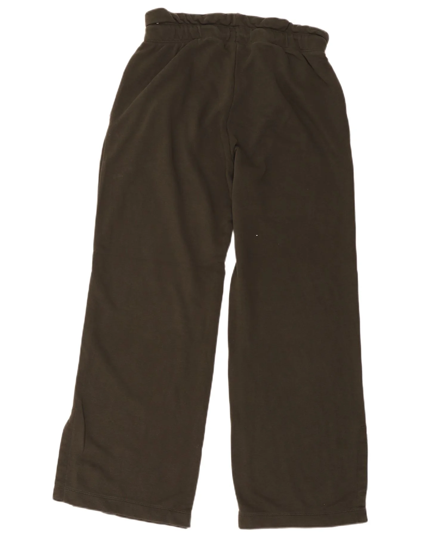 Nike Mens Wide Leg Tracksuit Trousers Medium Khaki Cotton - Image 2