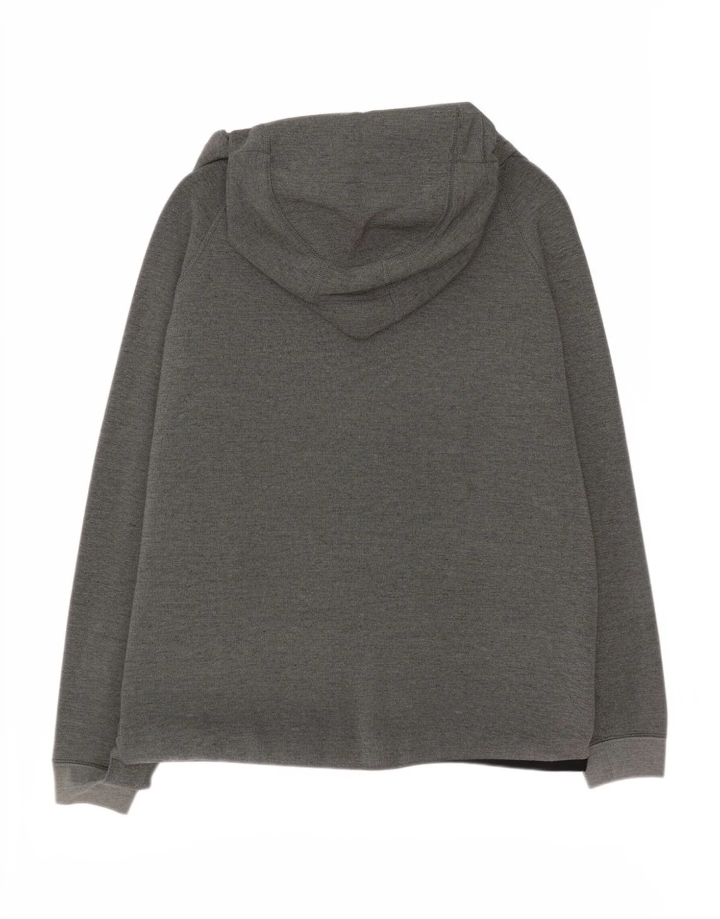 Nike Mens Zip Hoodie Sweater Large Grey Flecked Cotton - Image 2