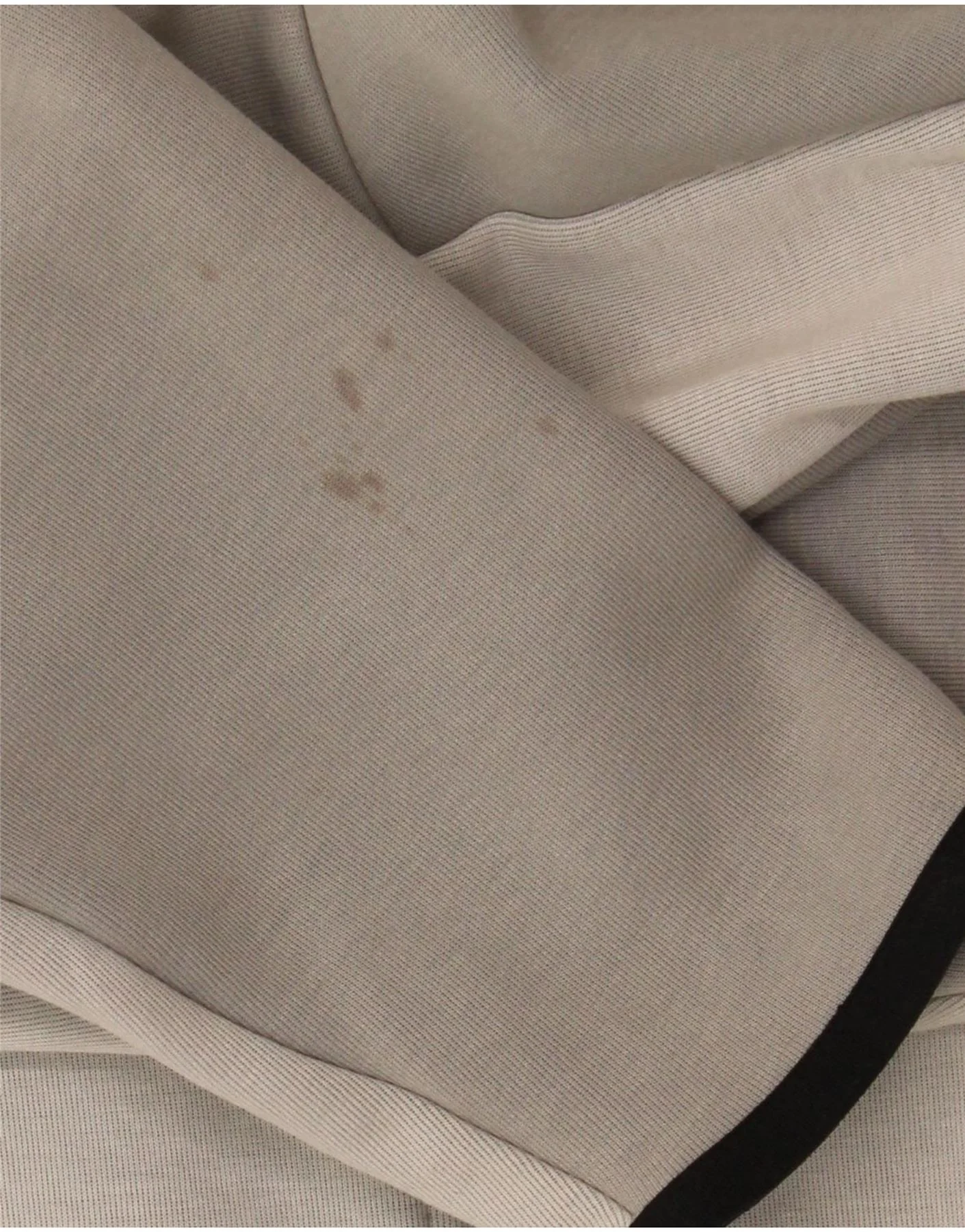 Nike Mens Zip Hoodie Sweater Medium Grey Colourblock Cotton - Image 3
