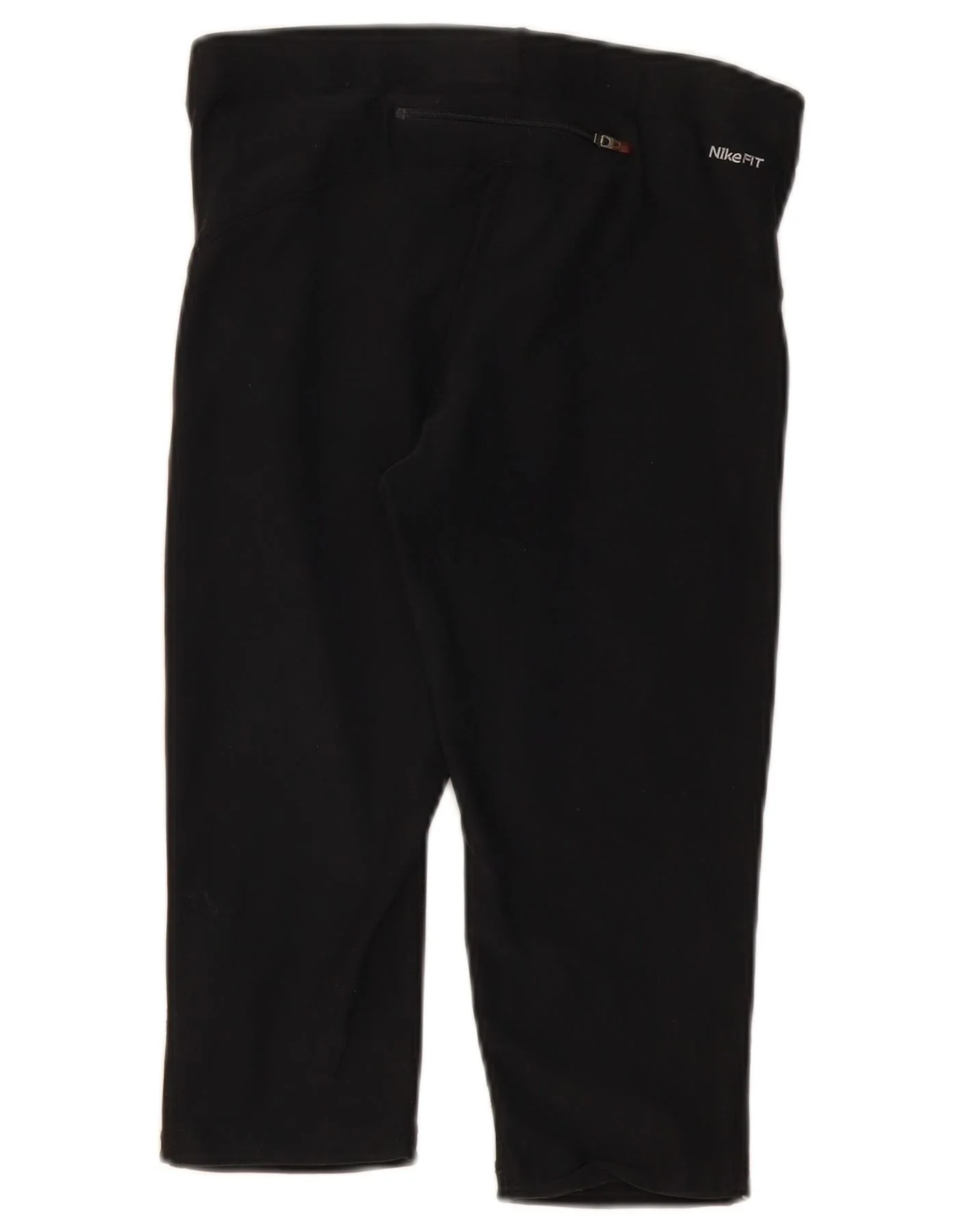 Nike Womens Capri Leggings UK 10/12 Medium Black Polyester - Image 2
