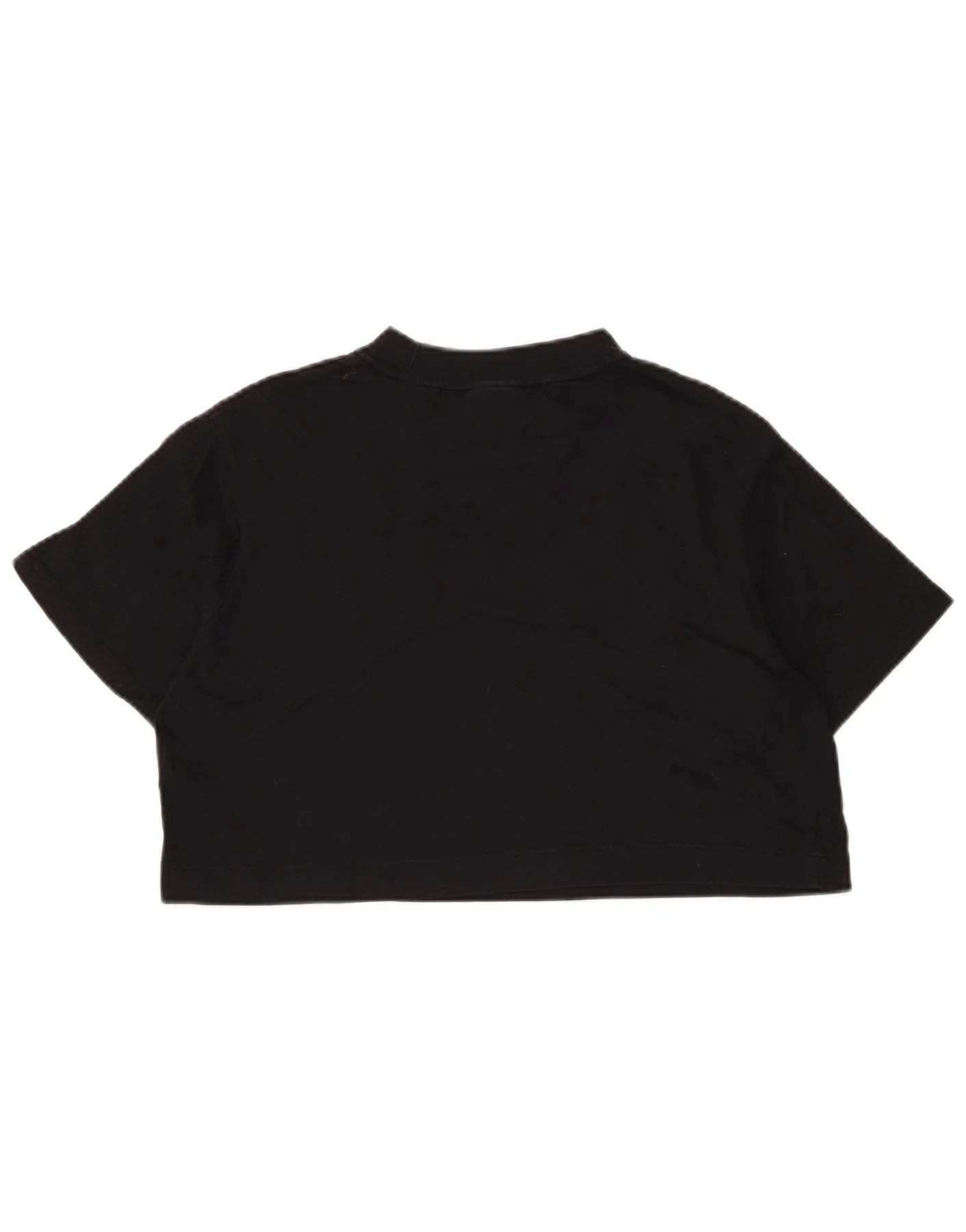 Nike Womens Crop Oversized Graphic T-Shirt Top UK 6 XS Black - Image 2