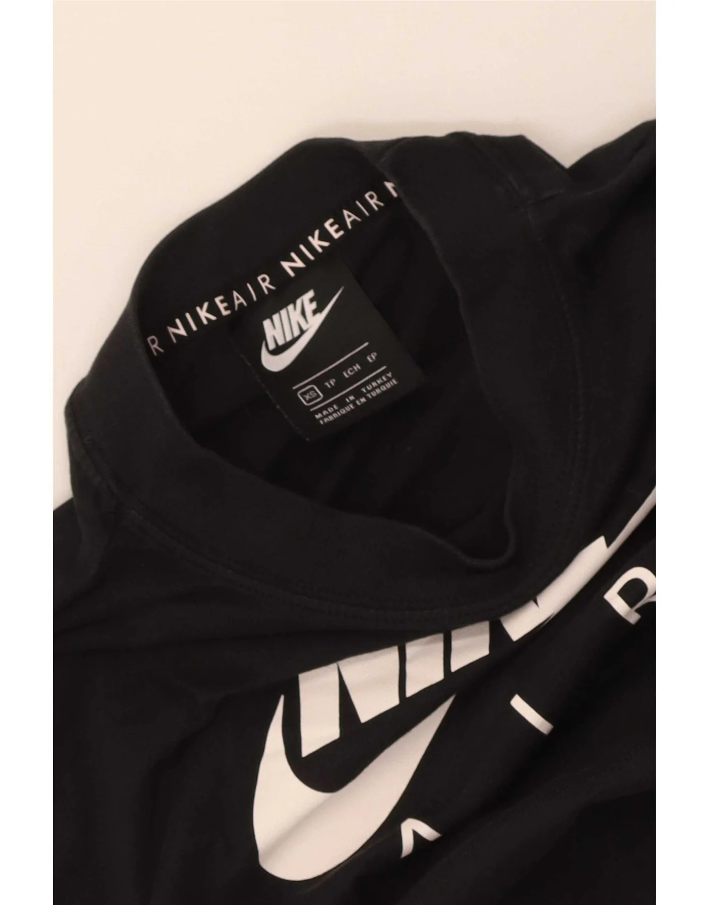 Nike Womens Crop Oversized Graphic T-Shirt Top UK 6 XS Black - Image 3