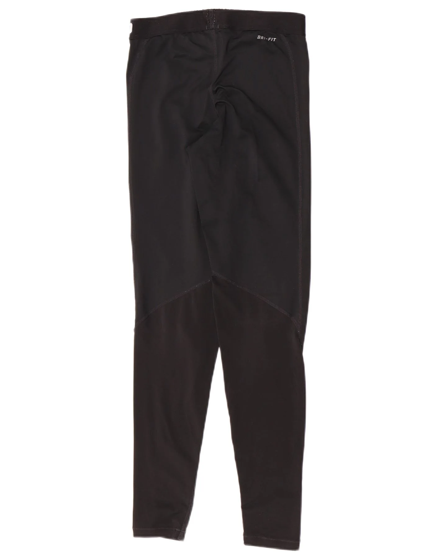 Nike Womens Dri Fit Capri Leggings UK 10 Small Black Polyester - Image 2