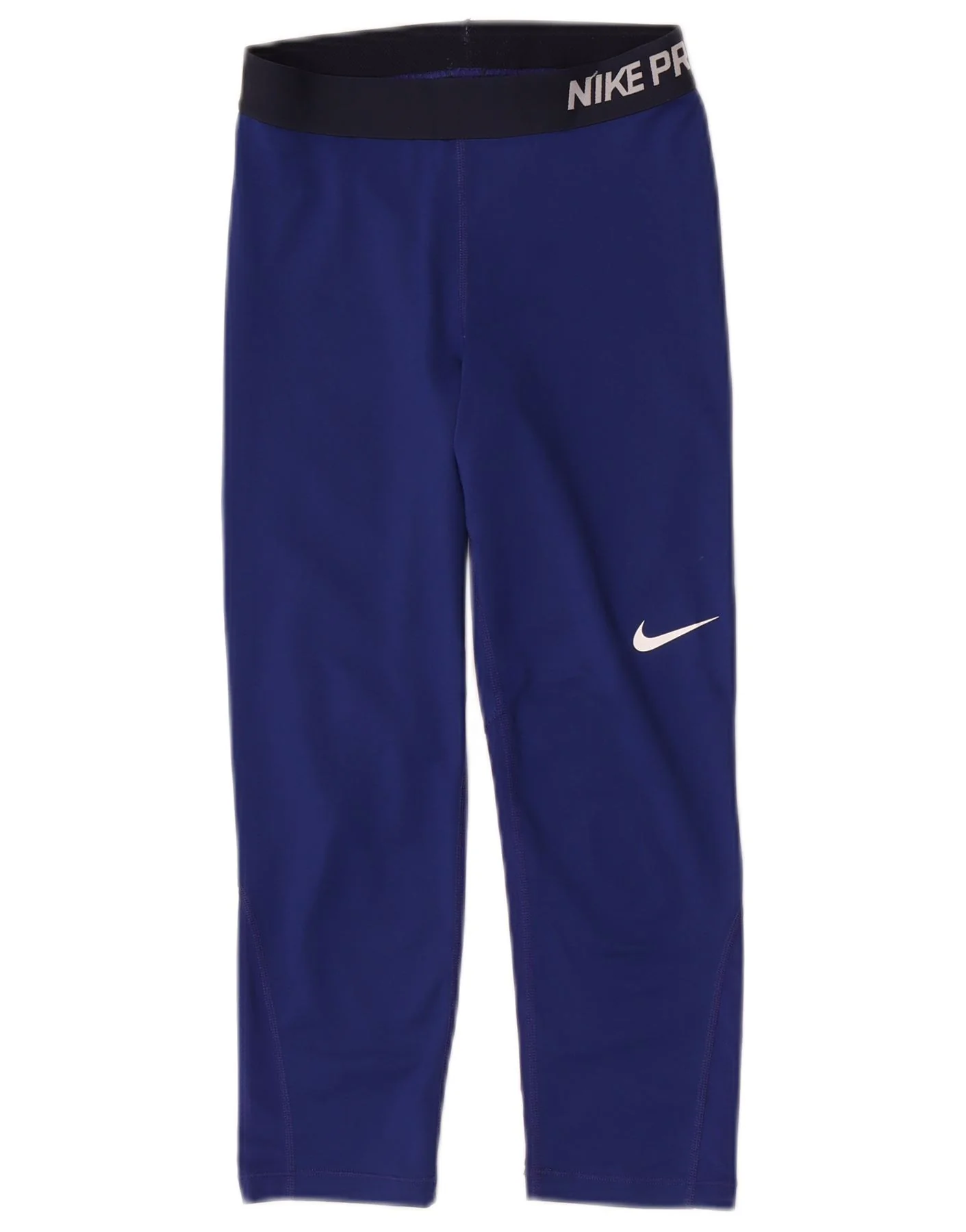 Nike Womens Dri Fit Capri Leggings UK 10 Small Blue
