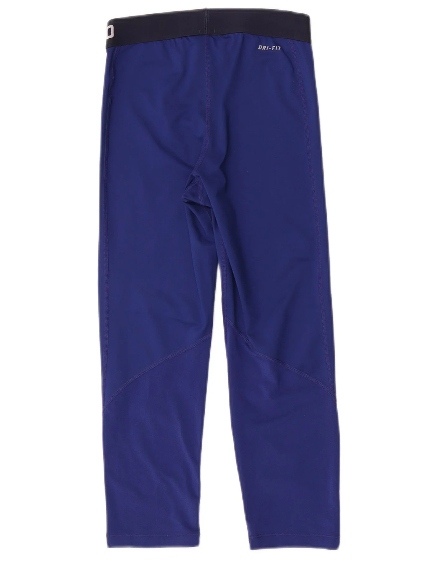 Nike Womens Dri Fit Capri Leggings UK 10 Small Blue - Image 2