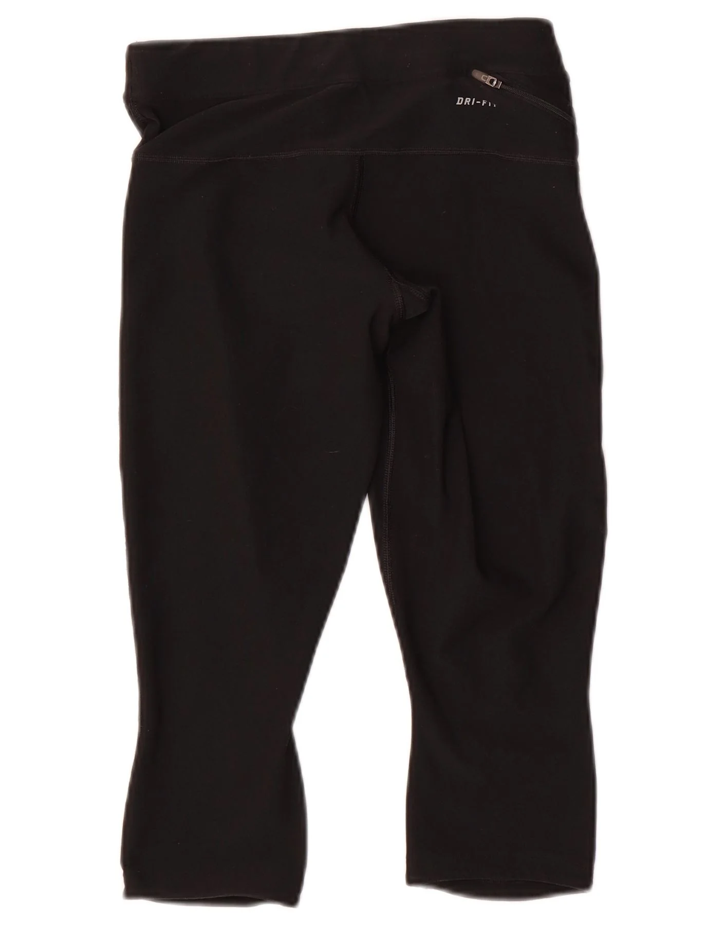Nike Womens Dri Fit Capri Leggings UK 14 Medium Black - Image 2