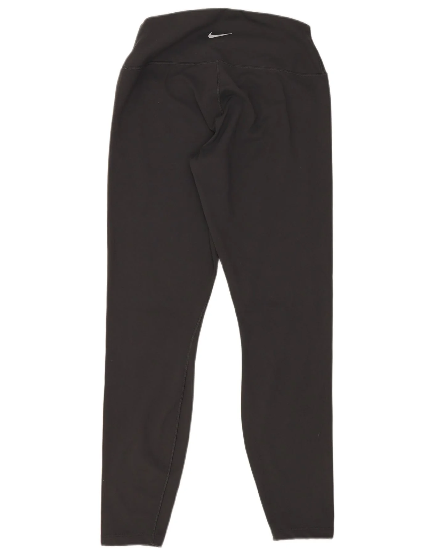 Nike Womens Dri Fit Crop Leggings UK 12 Medium Black Polyester - Image 2
