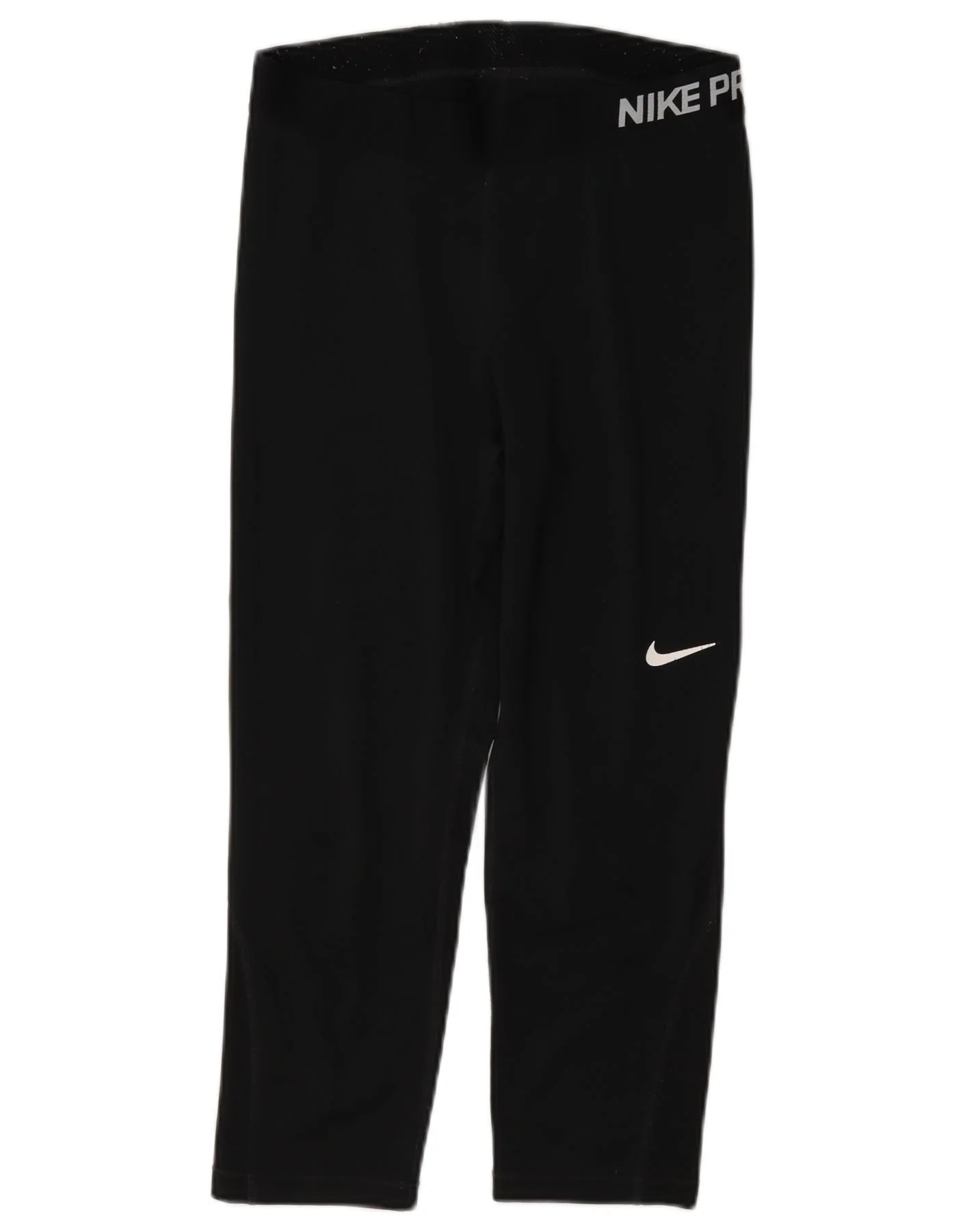 Nike Womens Dri Fit Graphic Capri Leggings UK 12 Medium Black