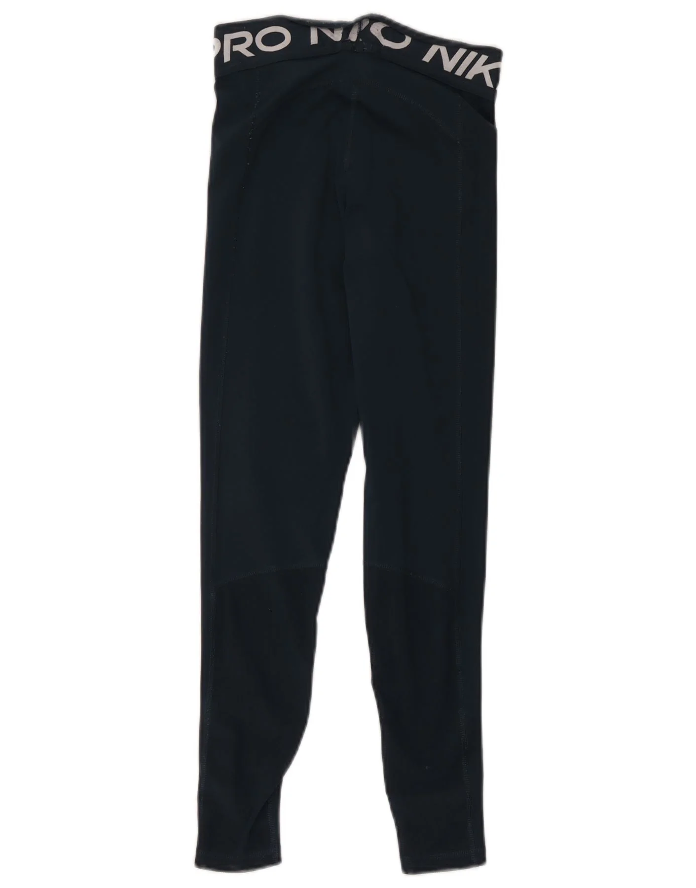 Nike Womens Dri Fit Graphic Leggings UK 6 XS Navy Blue - Image 2