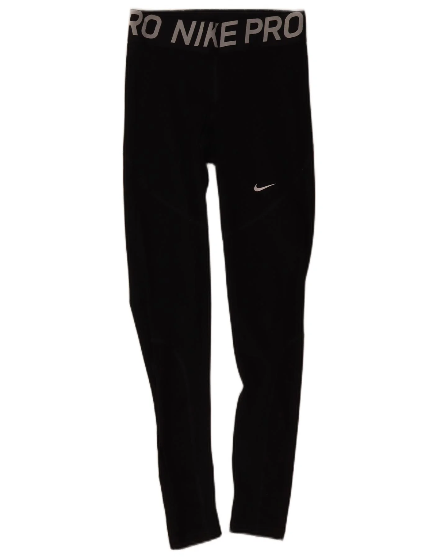 Nike Womens Dri Fit Graphic Leggings UK 8 Small Black