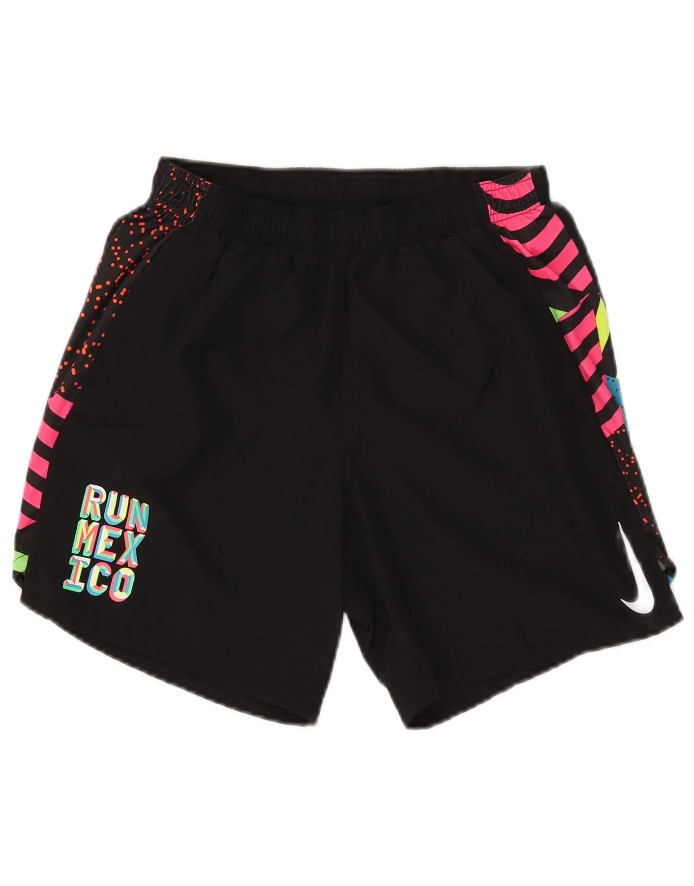 Nike Womens Dri Fit Graphic Sport Shorts Small Black