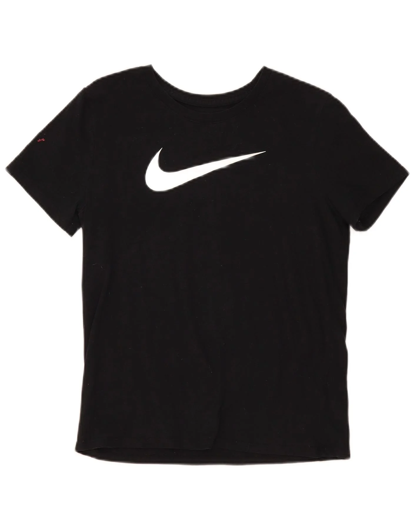 Nike Womens Dri Fit Graphic T-Shirt Top UK 10 Small Black