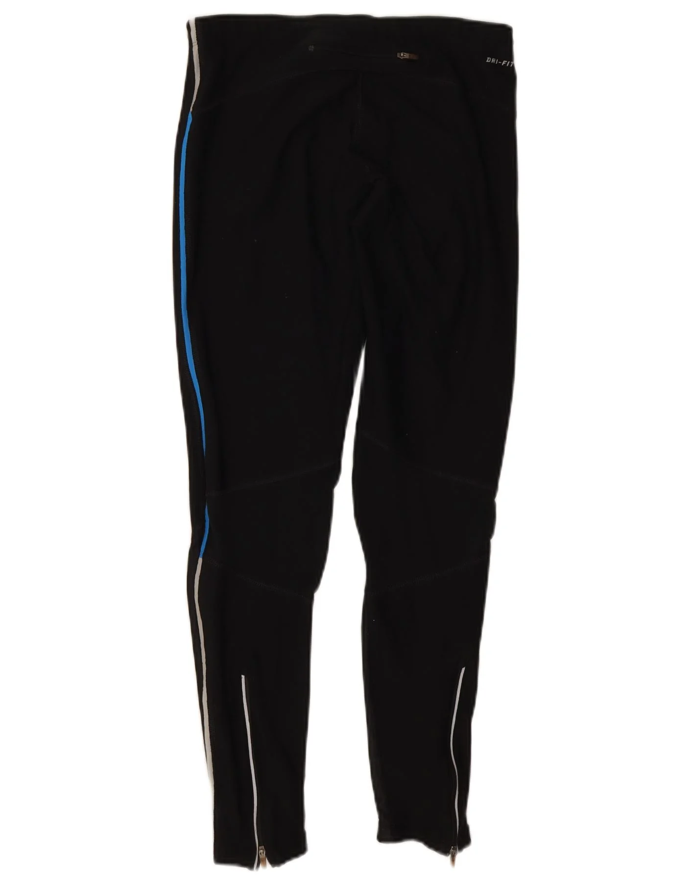 Nike Womens Dri Fit Leggings UK 12 Medium Black Polyester - Image 2