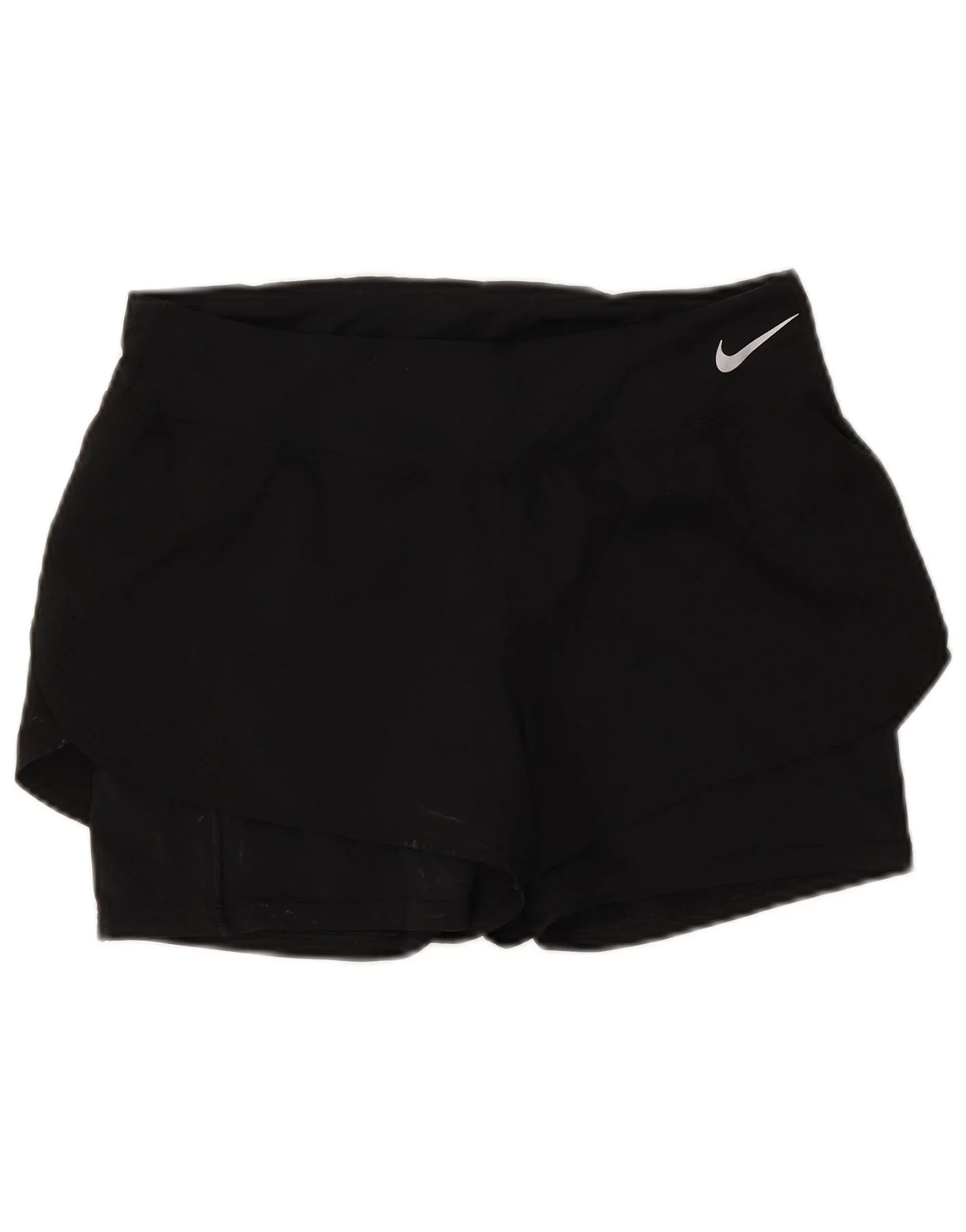 Nike Womens Dri Fit Sport Shorts UK 14 Large Black