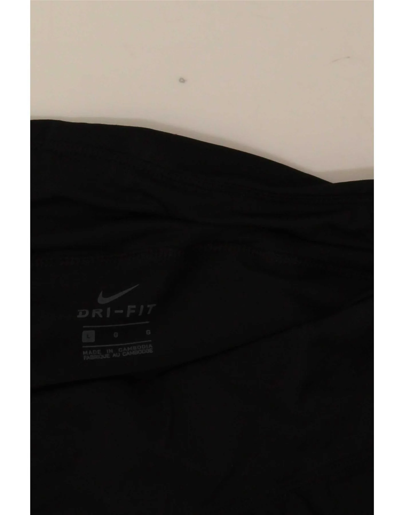 Nike Womens Dri Fit Sport Shorts UK 14 Large Black - Image 3