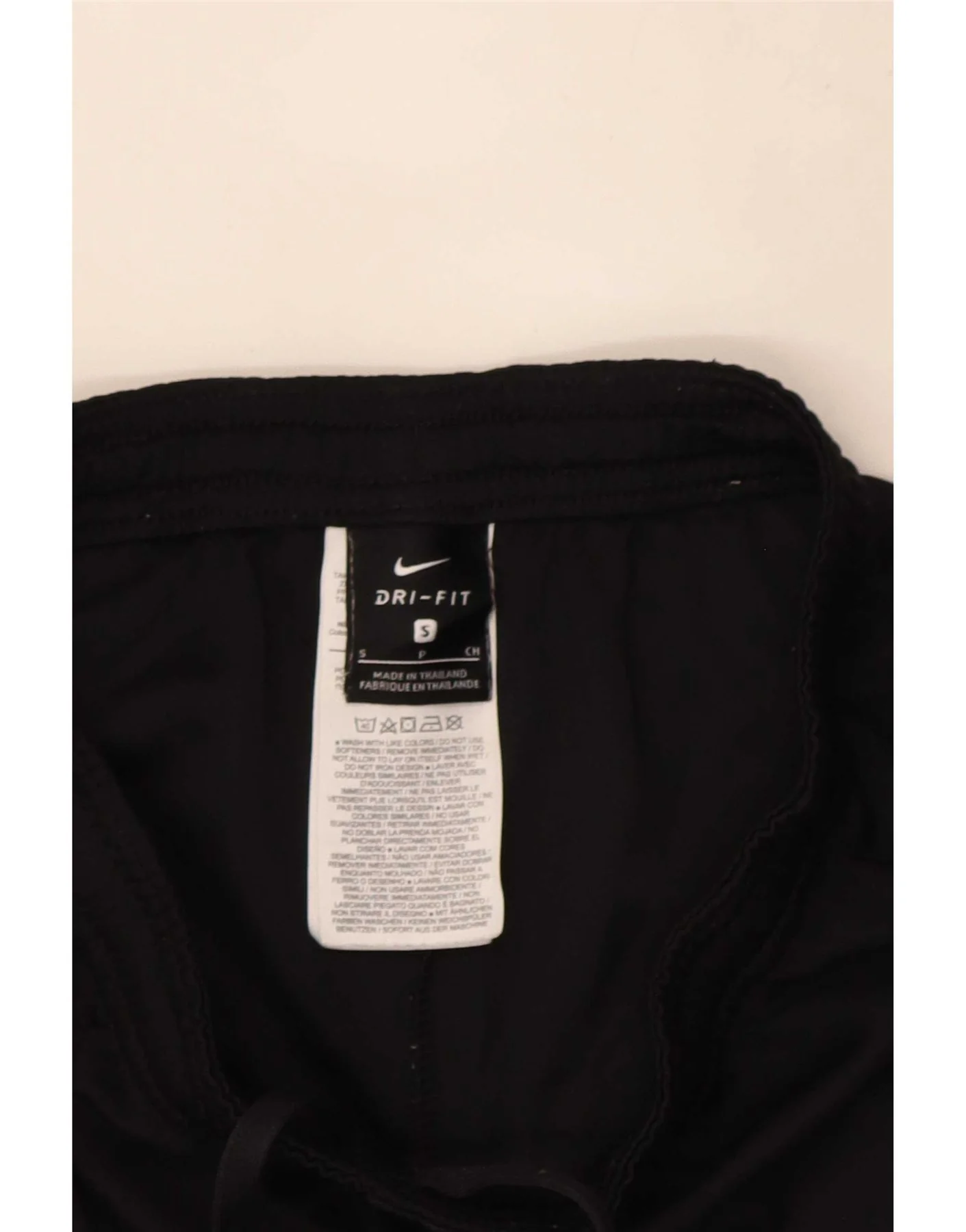 Nike Womens Dri Fit Sport Shorts UK 8 Small Black Colourblock Polyester - Image 3