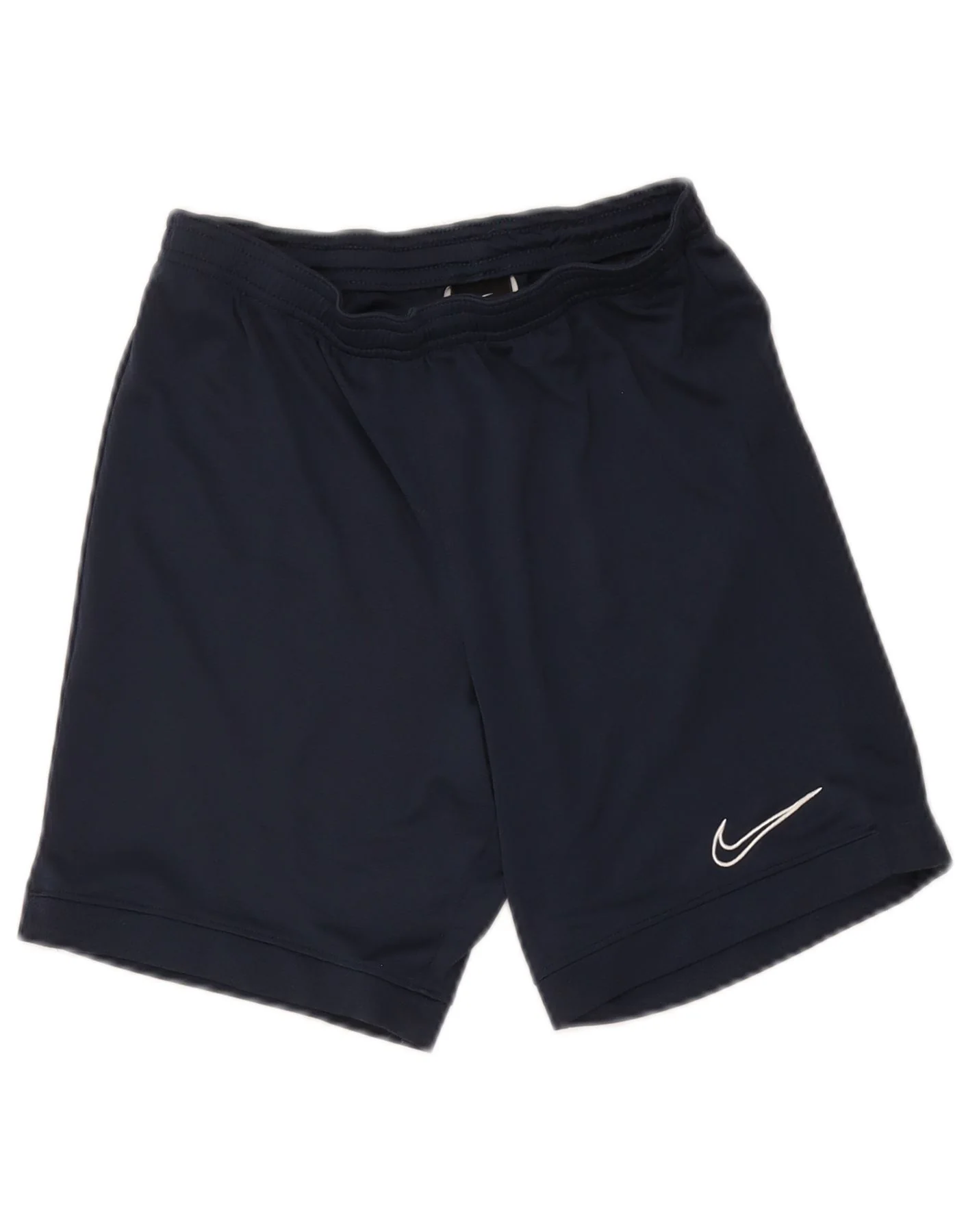 Nike Womens Dri Fit Sport Shorts UK 8 Small Navy Blue Polyester