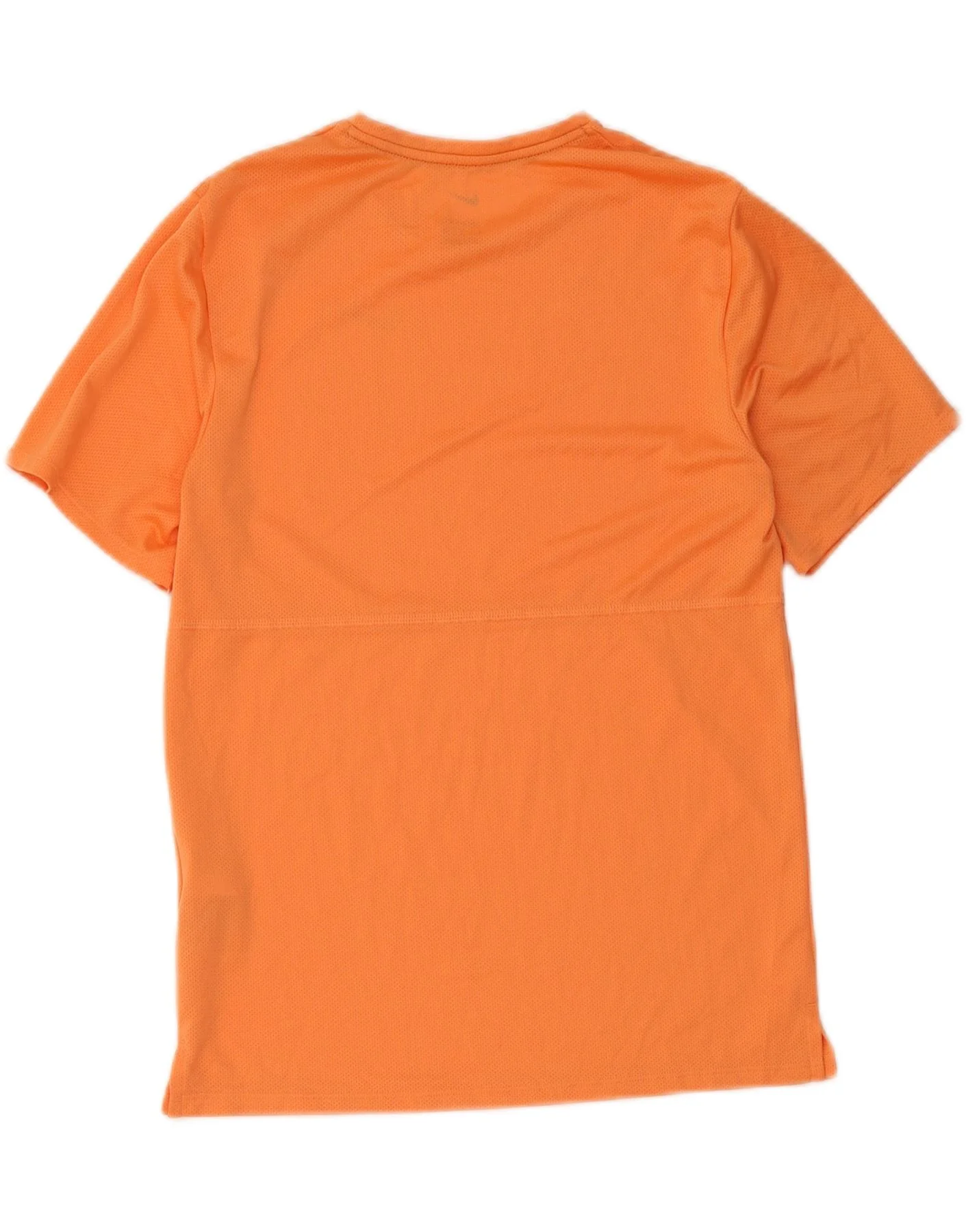 Nike Womens Dri Fit T-Shirt Top UK 10 Small Orange Polyester - Image 2