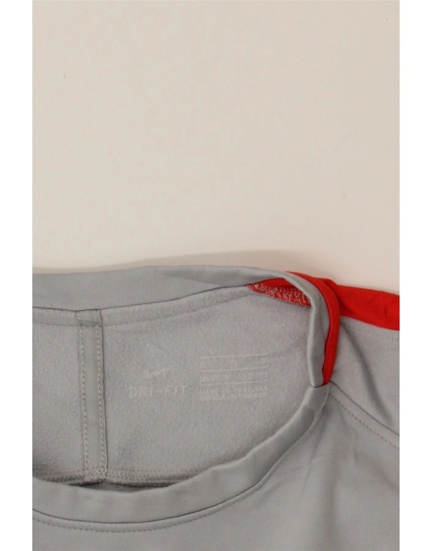 NIKE Womens Dri Fit Top Long Sleeve UK 14 Medium Grey Polyester - Image 3