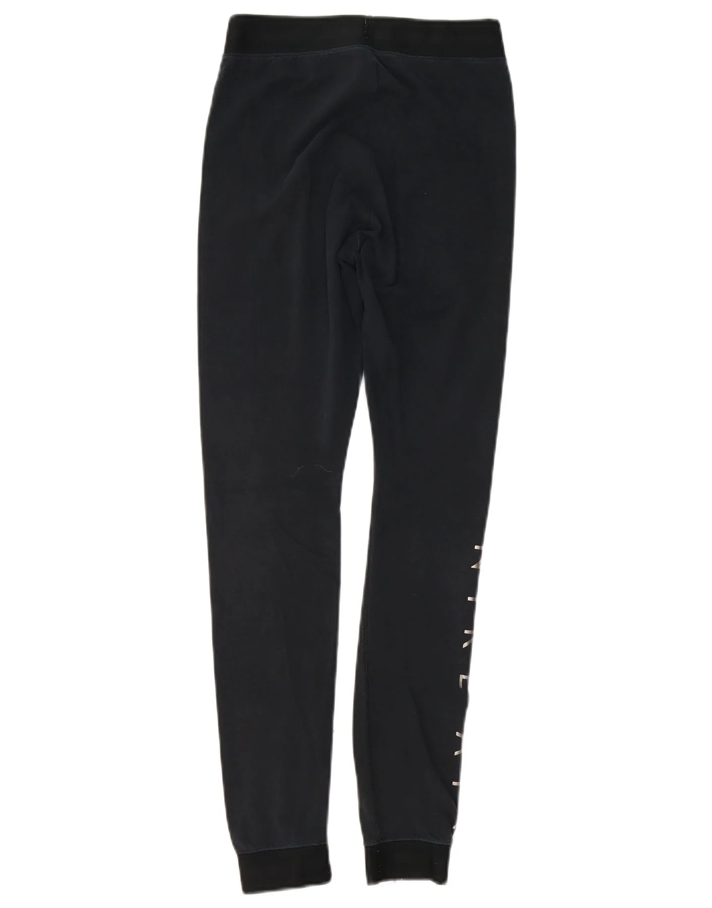 Nike Womens Graphic Leggings UK 10 Small Black Colourblock - Image 2