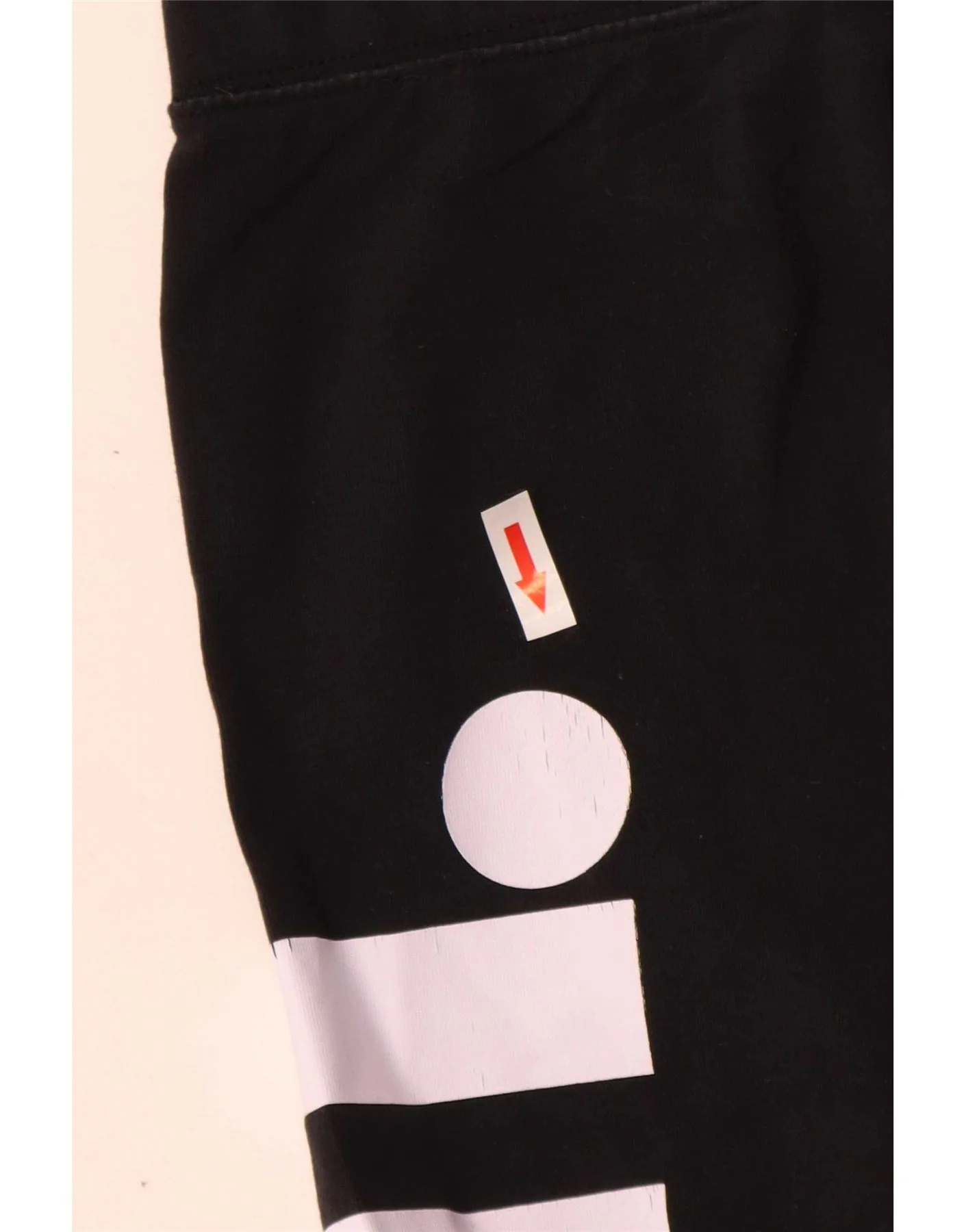 Nike Womens Graphic Leggings UK 20 2XL Black Cotton - Image 3