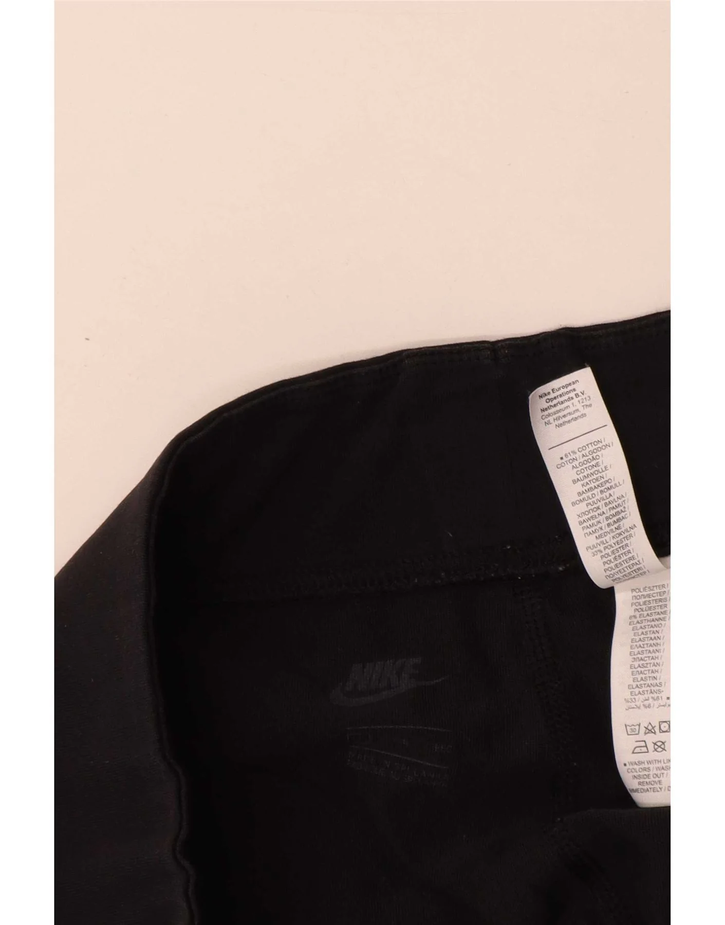 Nike Womens Graphic Leggings UK 20 2XL Black Cotton - Image 4