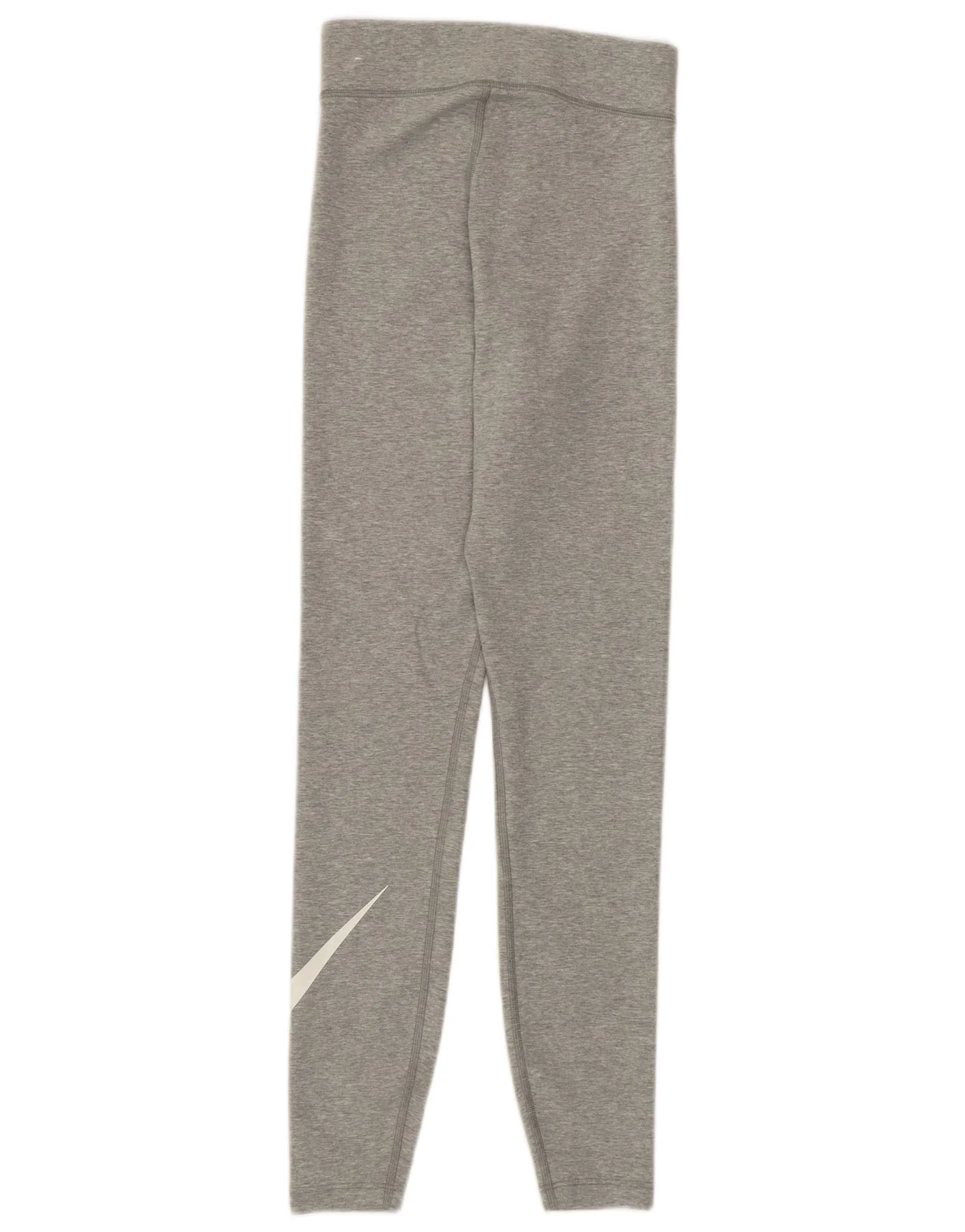 Nike Womens Graphic Leggings UK 4 XS Grey Cotton - Image 2