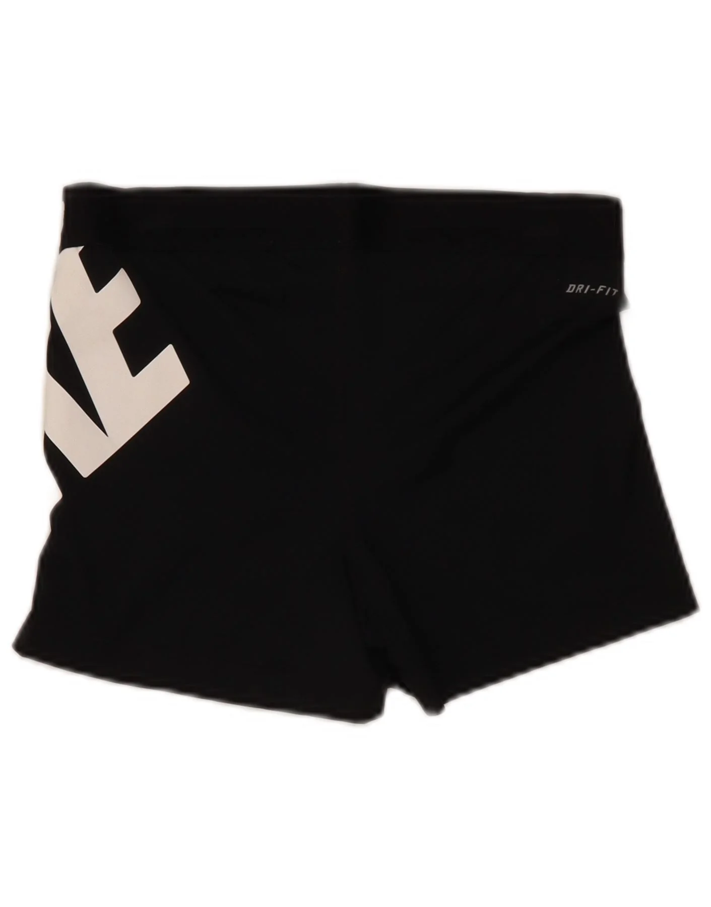 Nike Womens Graphic Sport Shorts UK 14 Large Black Polyester - Image 2