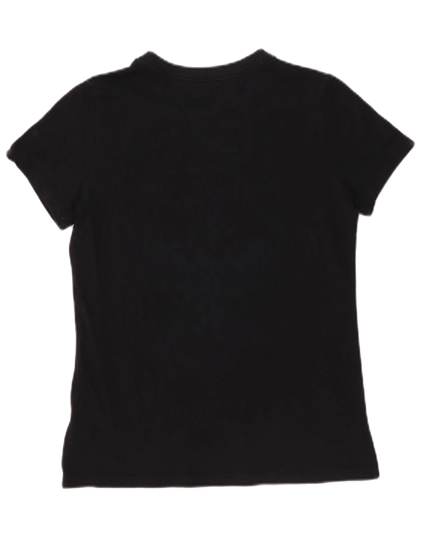 Nike Womens Graphic T-Shirt Top UK 10 Small Black Cotton - Image 2